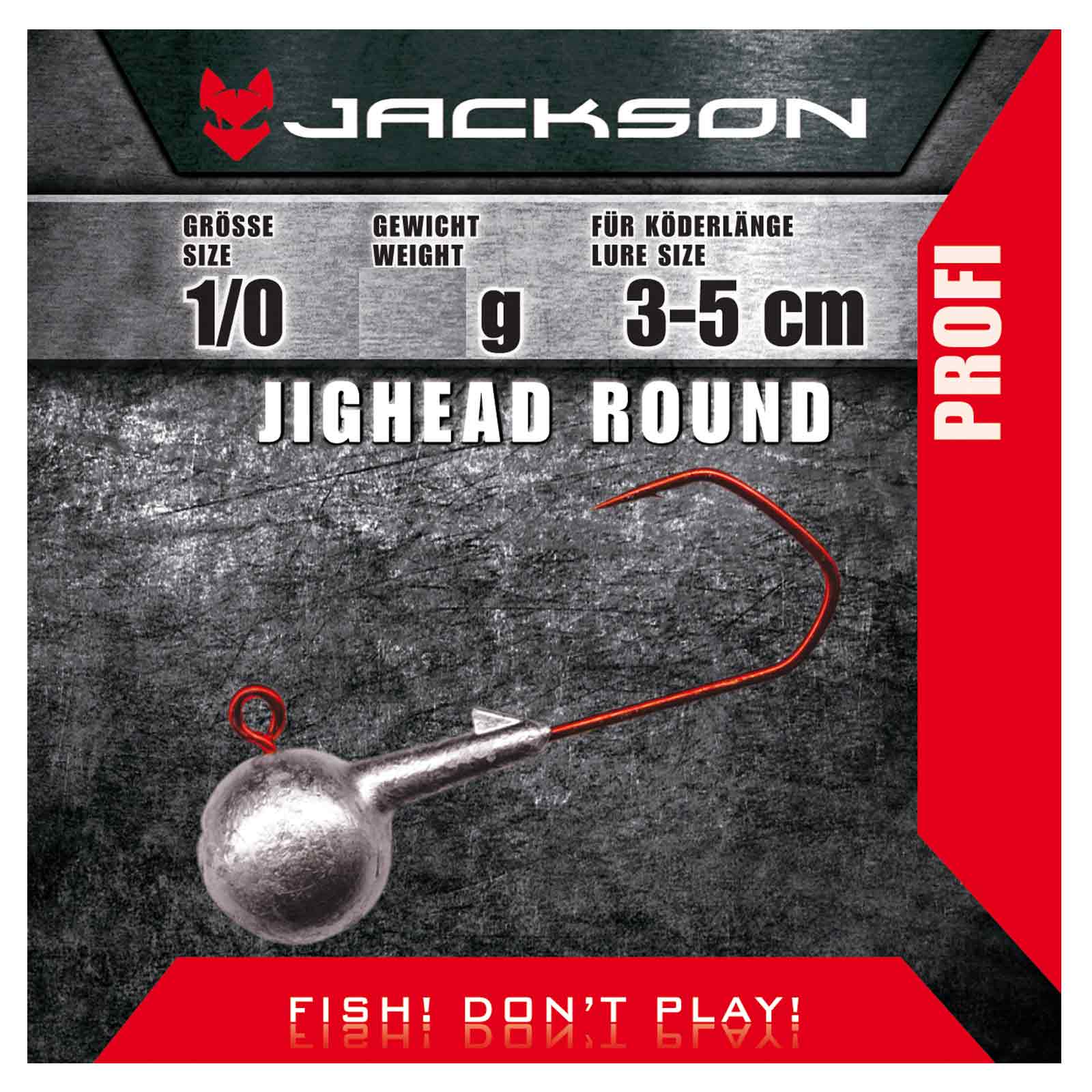 Jackson VMC Jighead Round 1/0 Jigkopf Jighaken