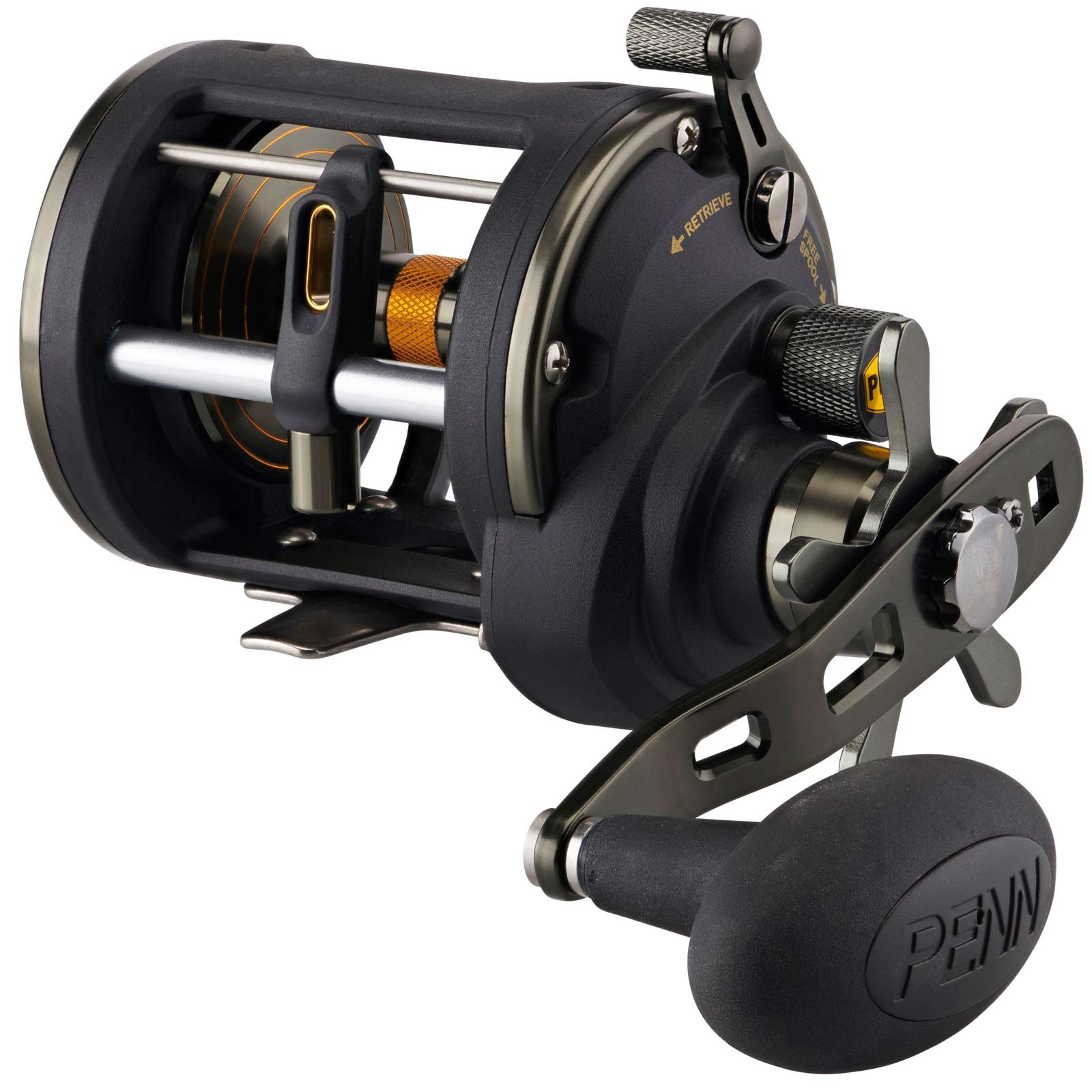 Penn Squall II Level Wind Reel Box Multirolle Linkshand