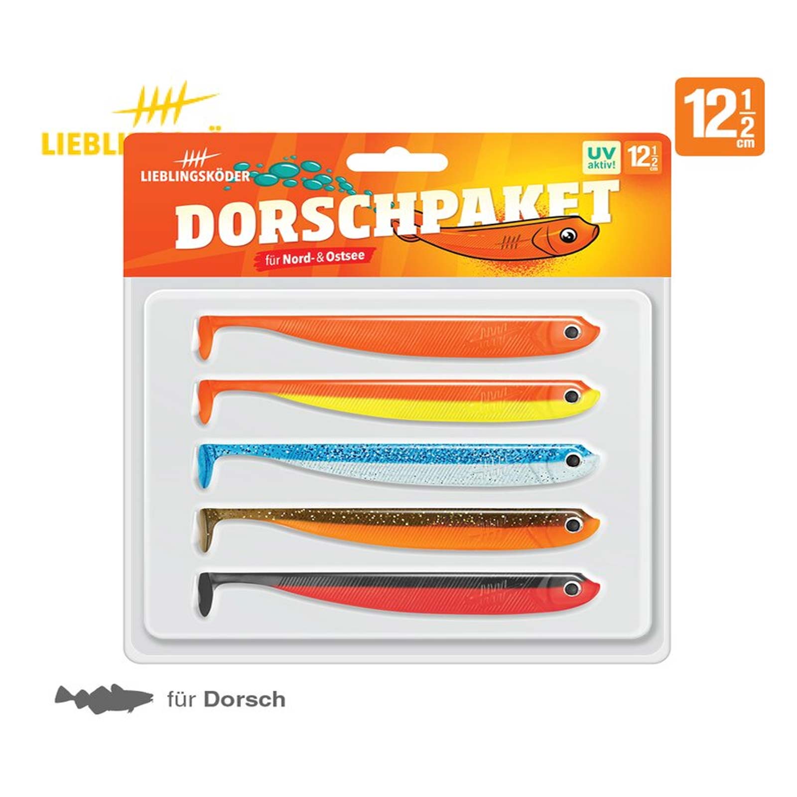 Lieblingsköder 12,5cm Dorsch-Paket Gummifisch pack