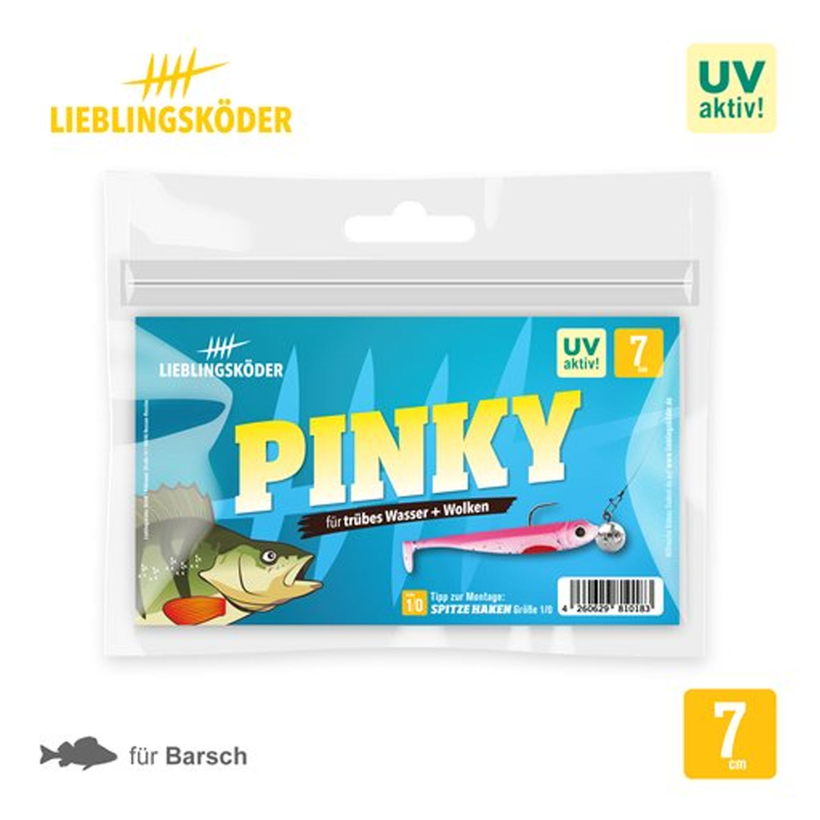 Lieblingsköder 7,0cm Pinky Gummifisch pack