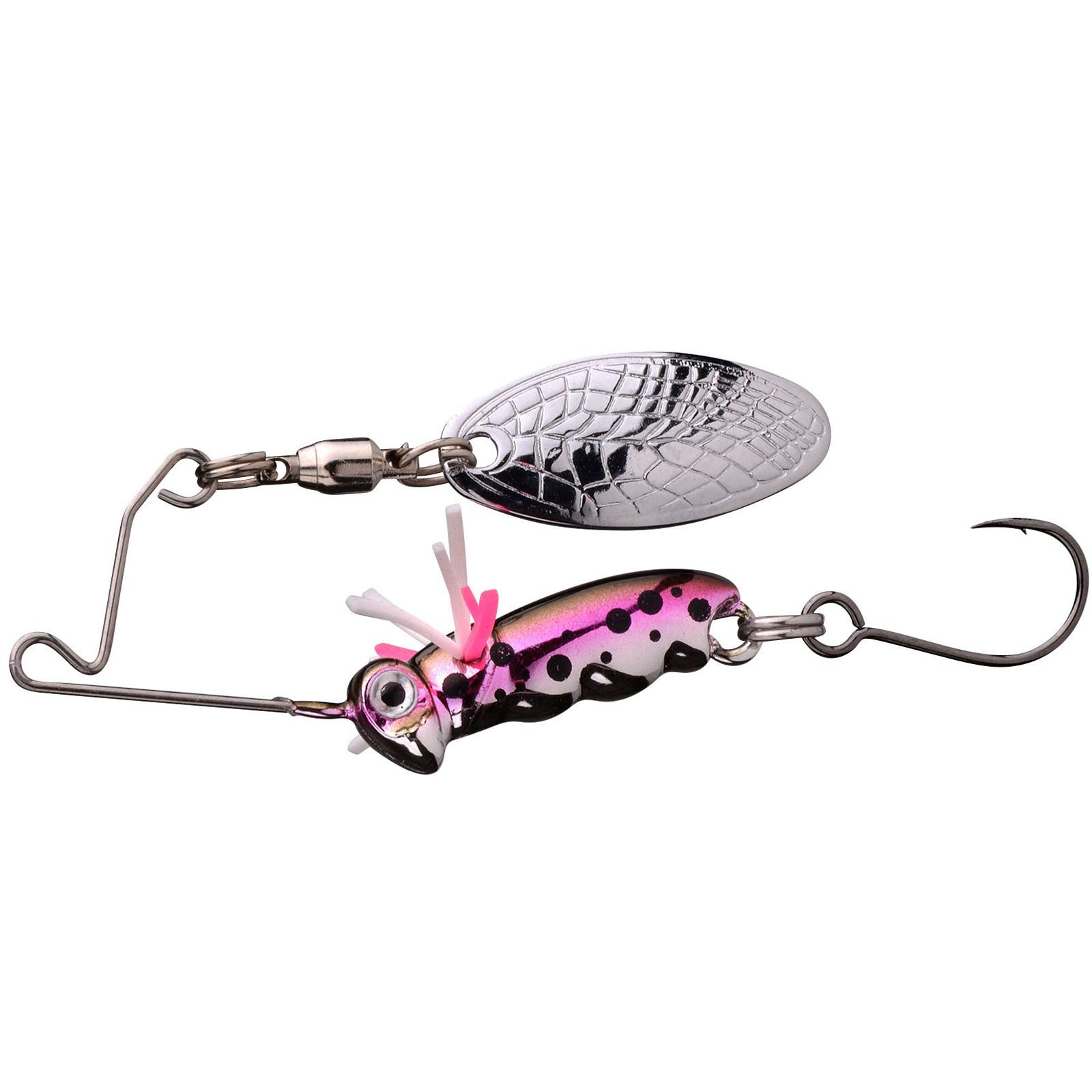 Spro Larva Spinnerbait mit Einzelhaken 4cm 7g Rainbow Trout