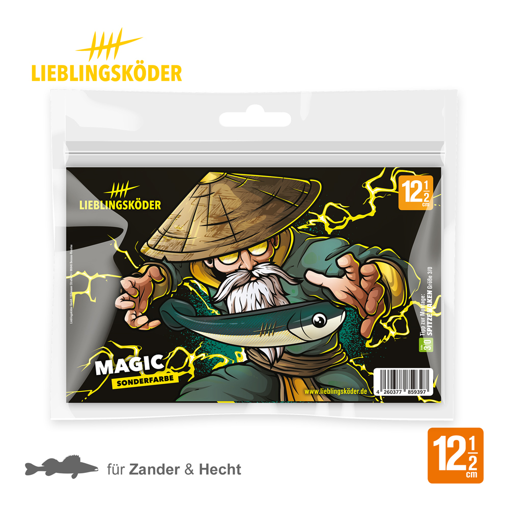 Lieblingsköder 12,5cm Magic Gummifisch Verpackung