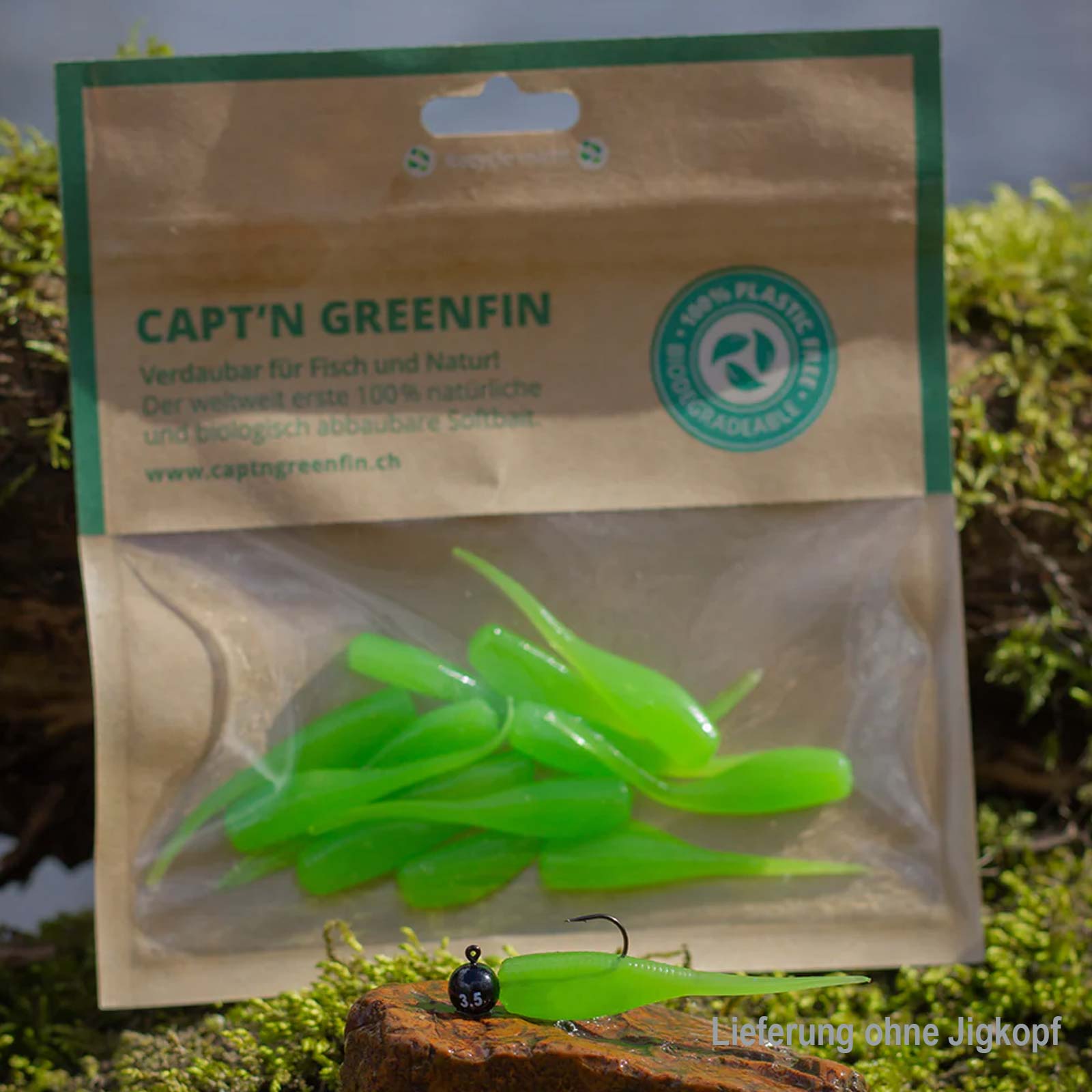 Capt`n Greenfin 5cm Kiwi Protein Softbait