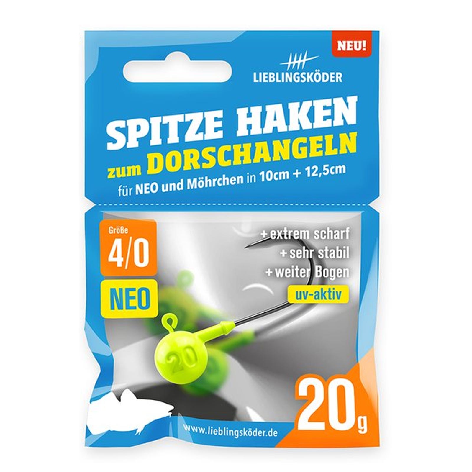 Lieblingsköder Spitze Haken NEO 4/0 20g Jigheads