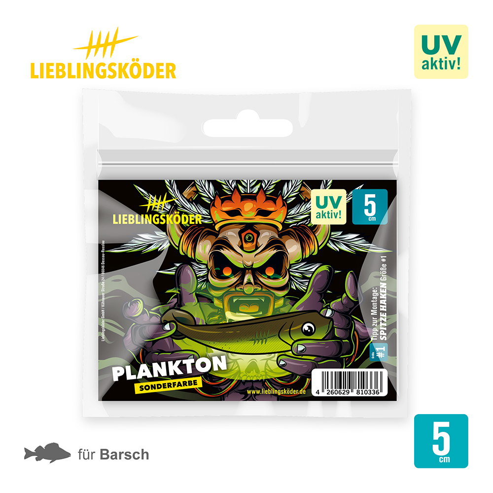 Lieblingsköder 5cm Plankton Gummifisch Verpackung