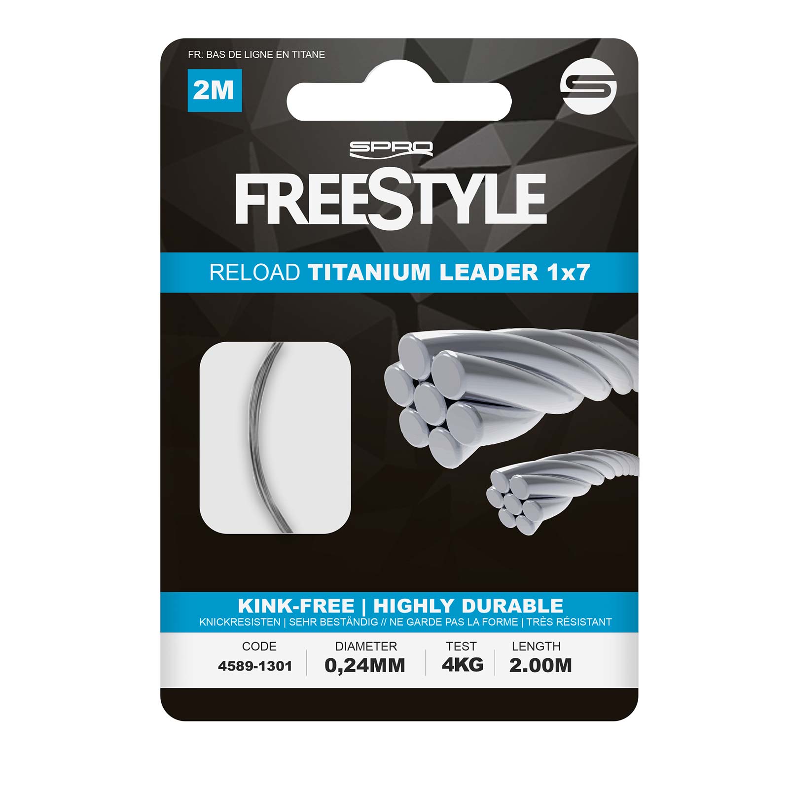 Spro Freestyle Reload Titanium Leader Titaniumvorfach