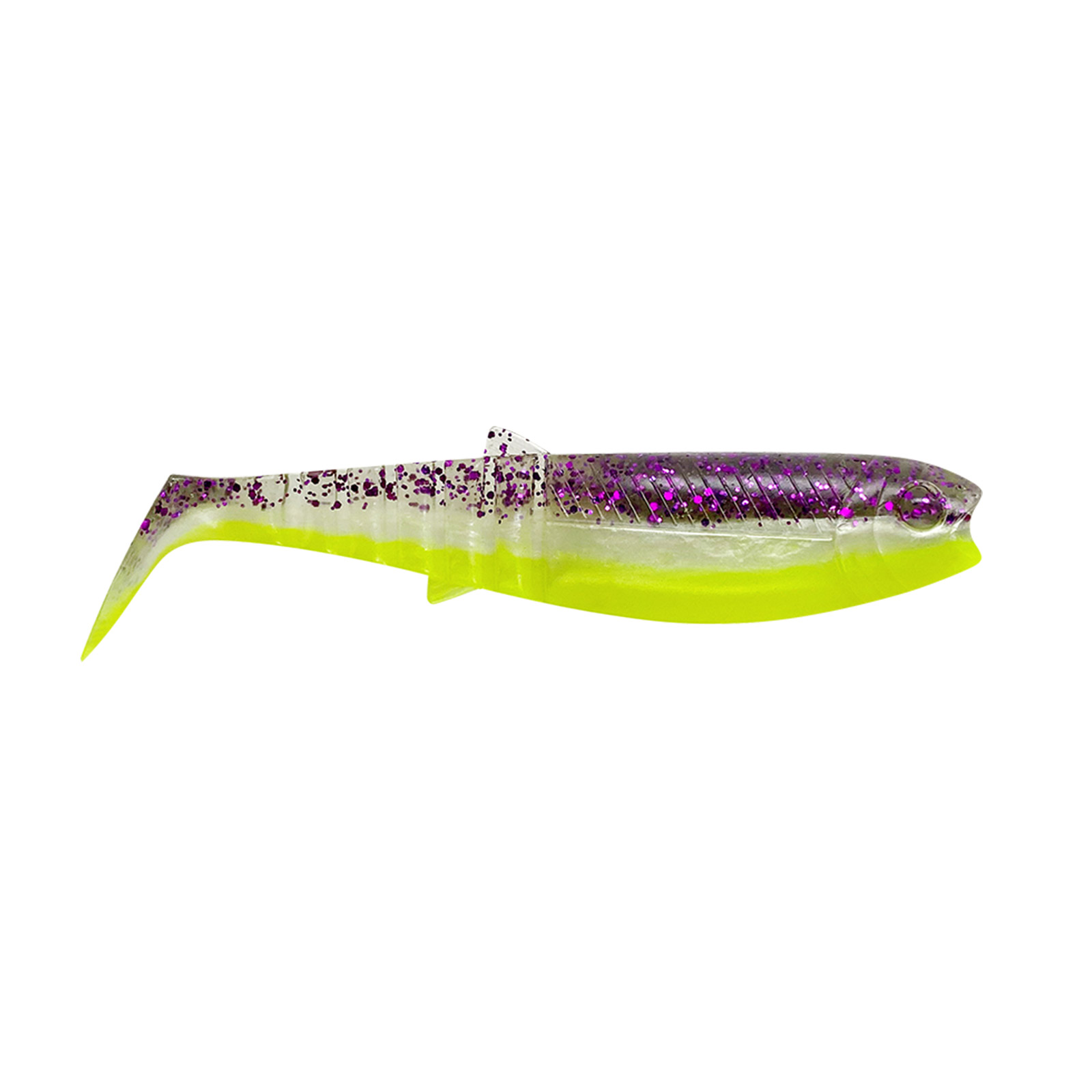 Savage Gear Cannibal Shad Purple Glitter Bomb Gummifisch