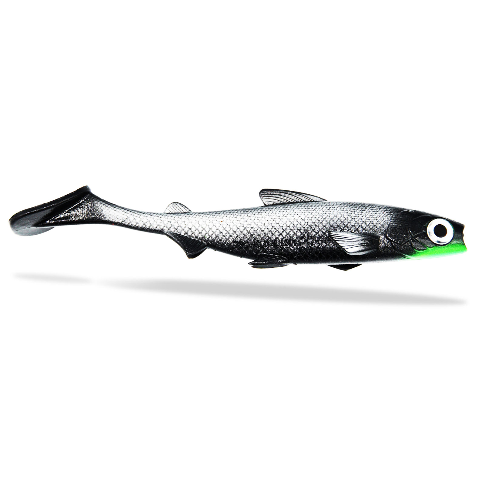 FishingGhost Renky Shad Big Shad Black Apple Gummifisch