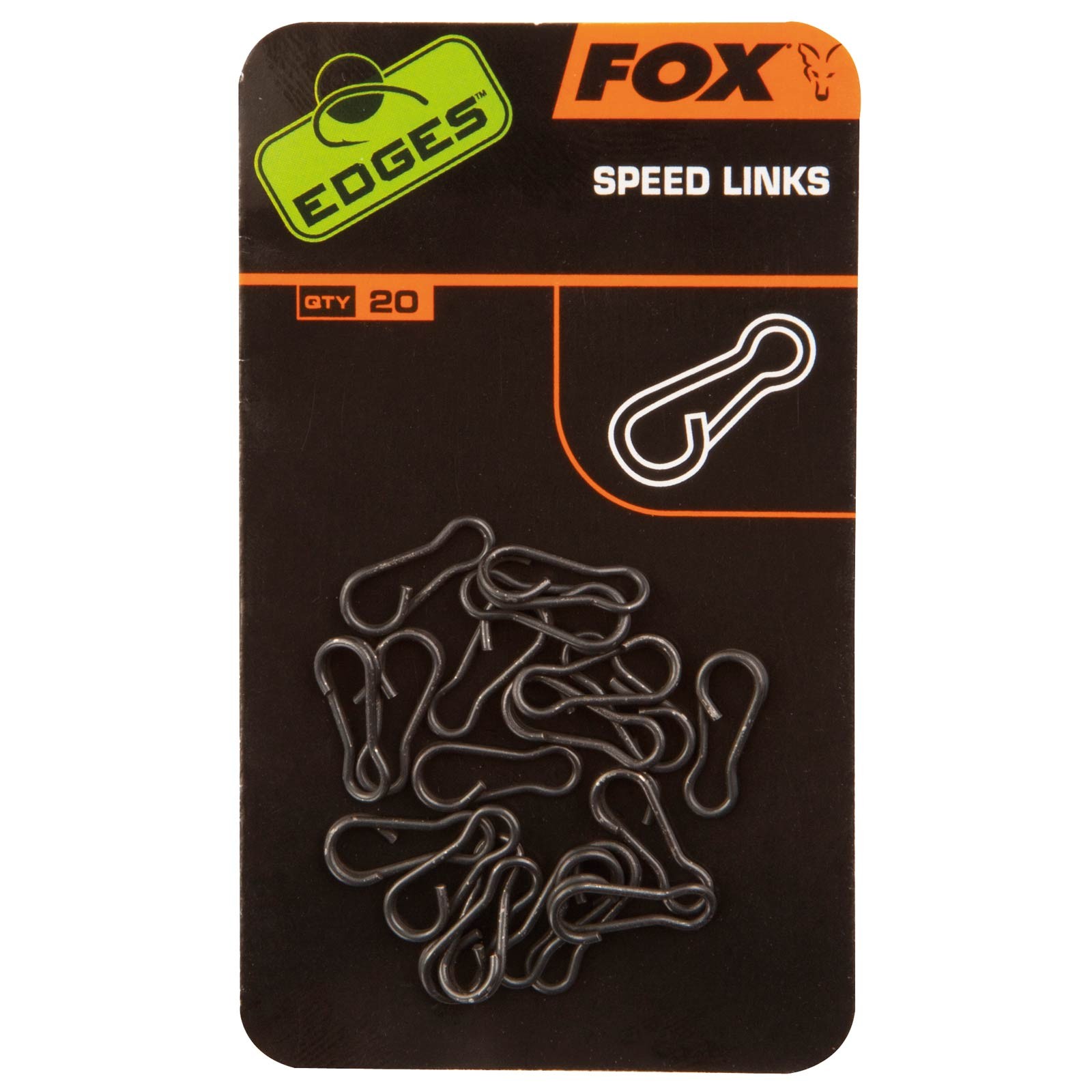 Fox Edges Speed Links schwarz Karpfenangeln Zubehör