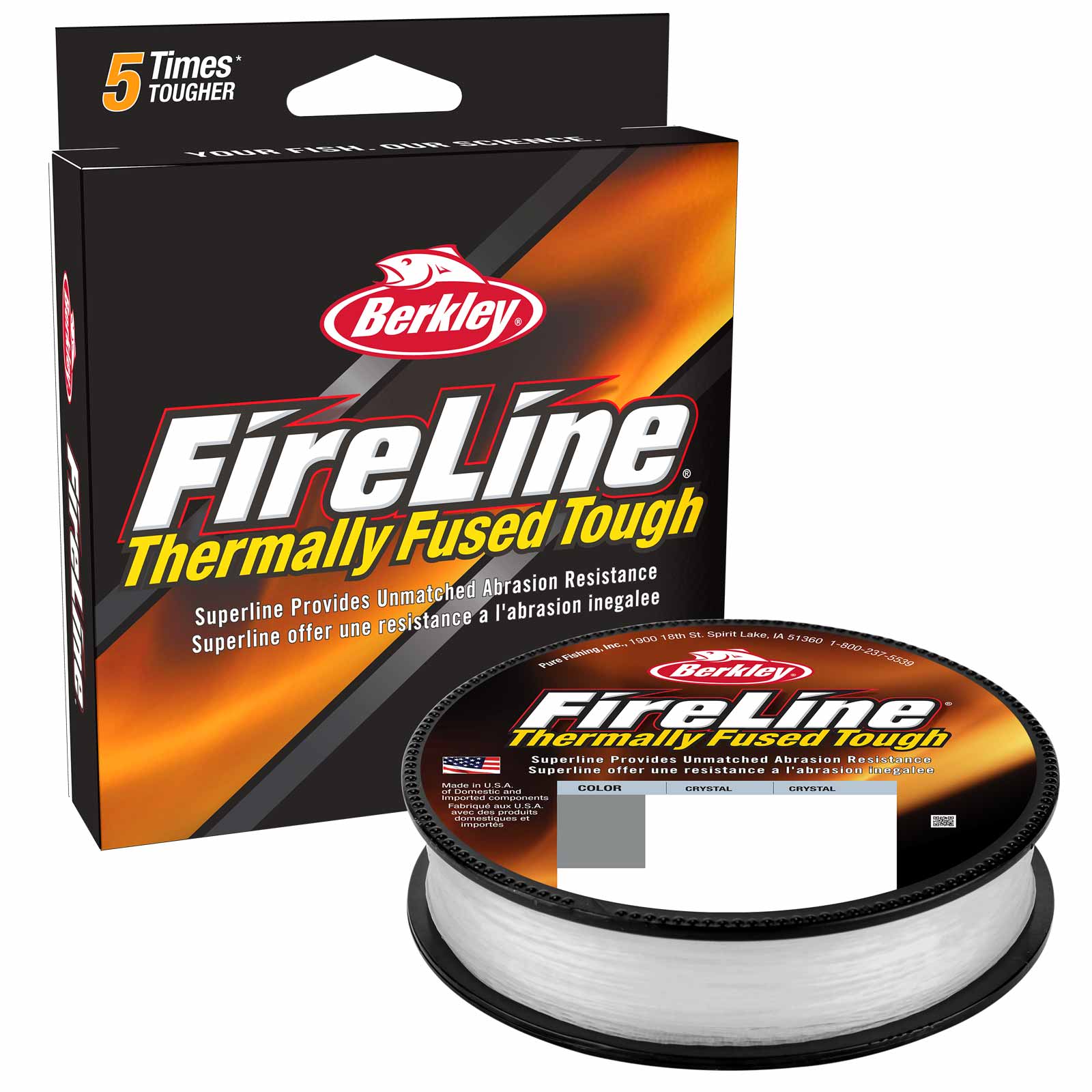 Berkley FireLine® Fused Original CRYSTAL  geflochtene Angelschnur Meterware