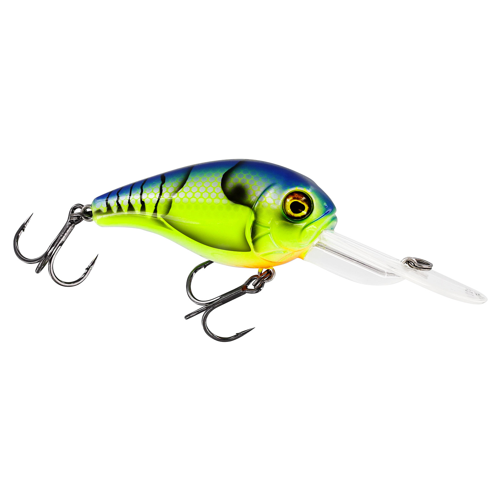 Westin MegaBite DR Crankbait 6cm 19g Floating Chartreuse Blue Craw Wobbler