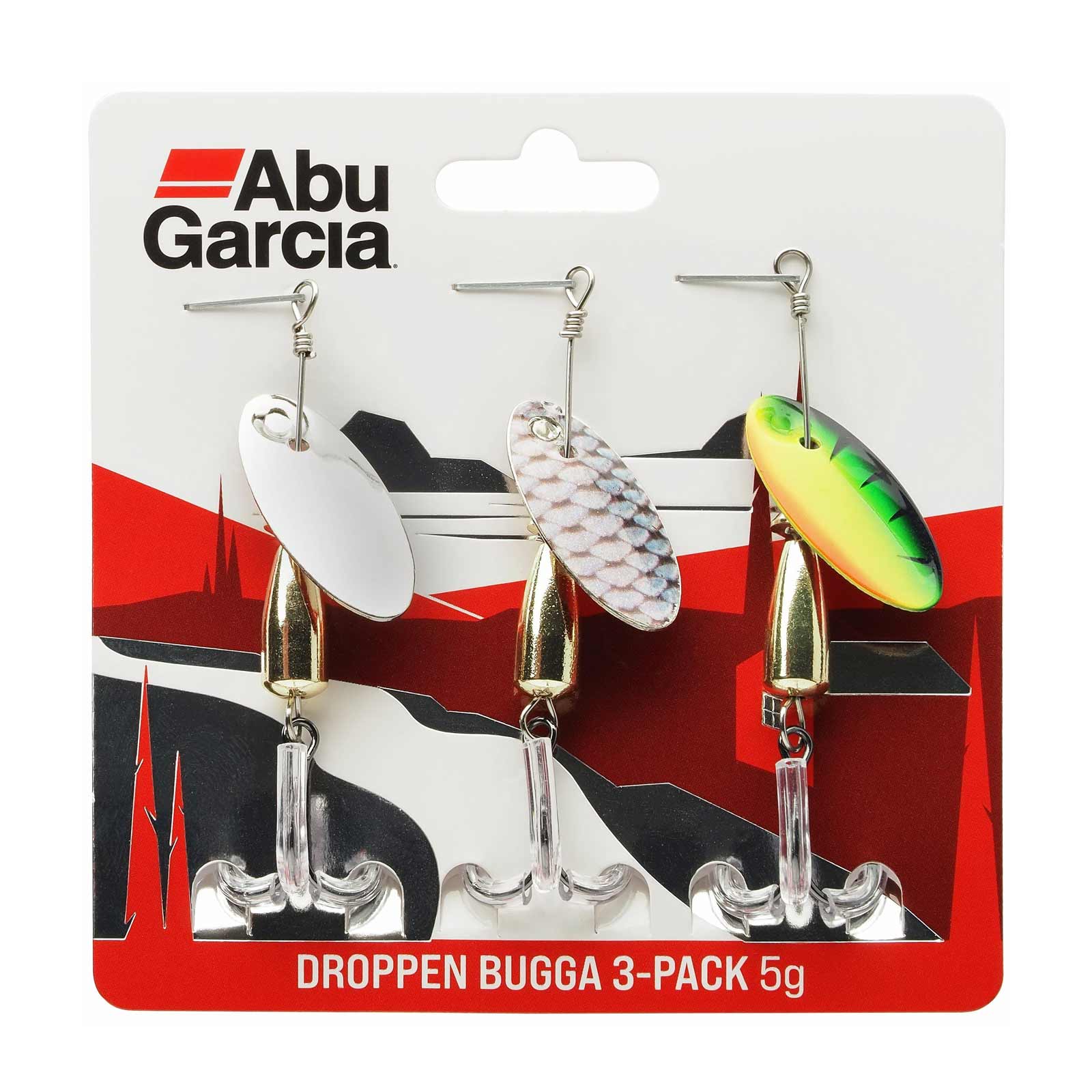 Abu Garcia Droppen Bugga 5,0g 3-Pack Spinner-Set