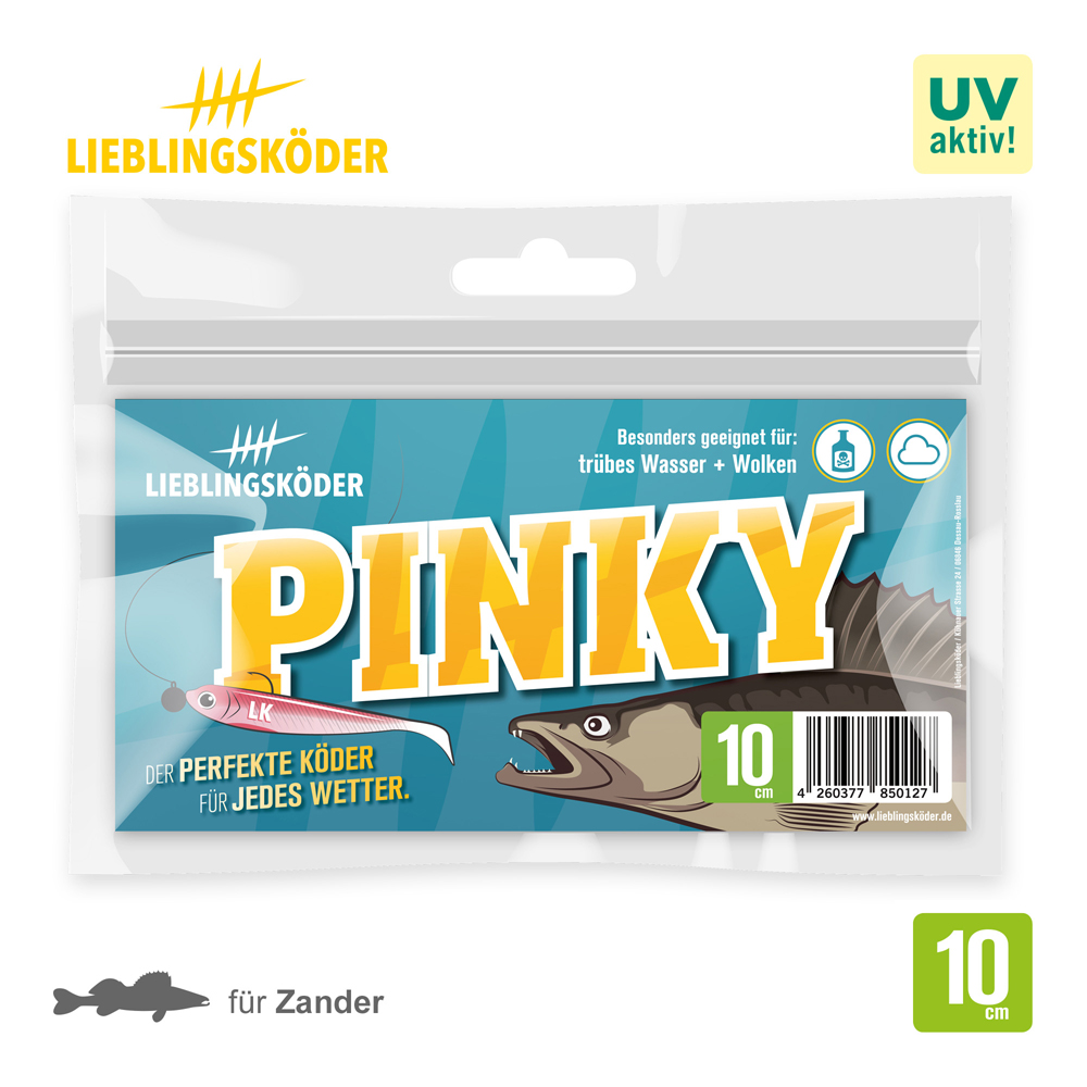 Lieblingsköder 10cm Pinky Gummifisch Verpackung