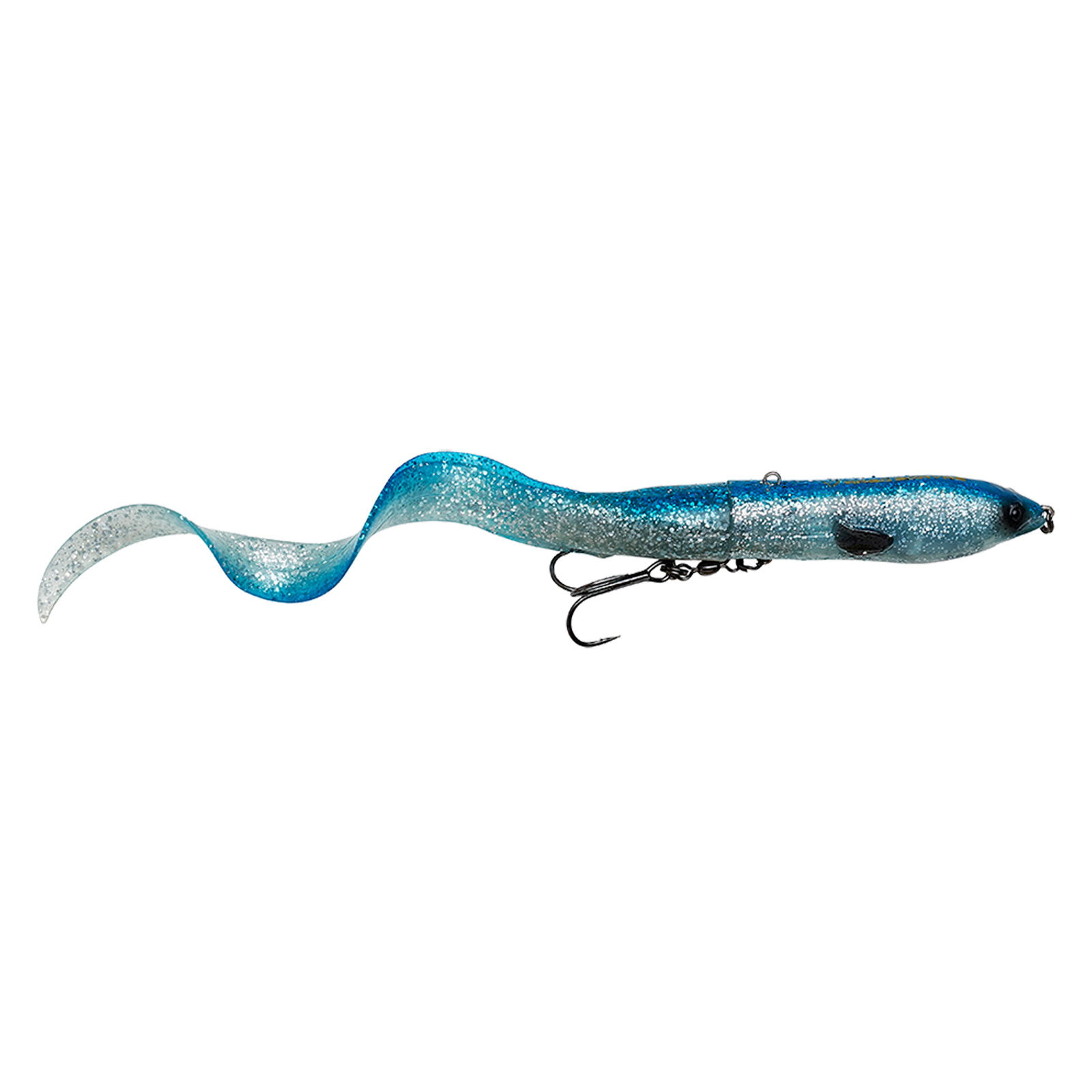 Savage Gear 3D Hard Eel 2+1 Teile Blue Silver Kunstköder