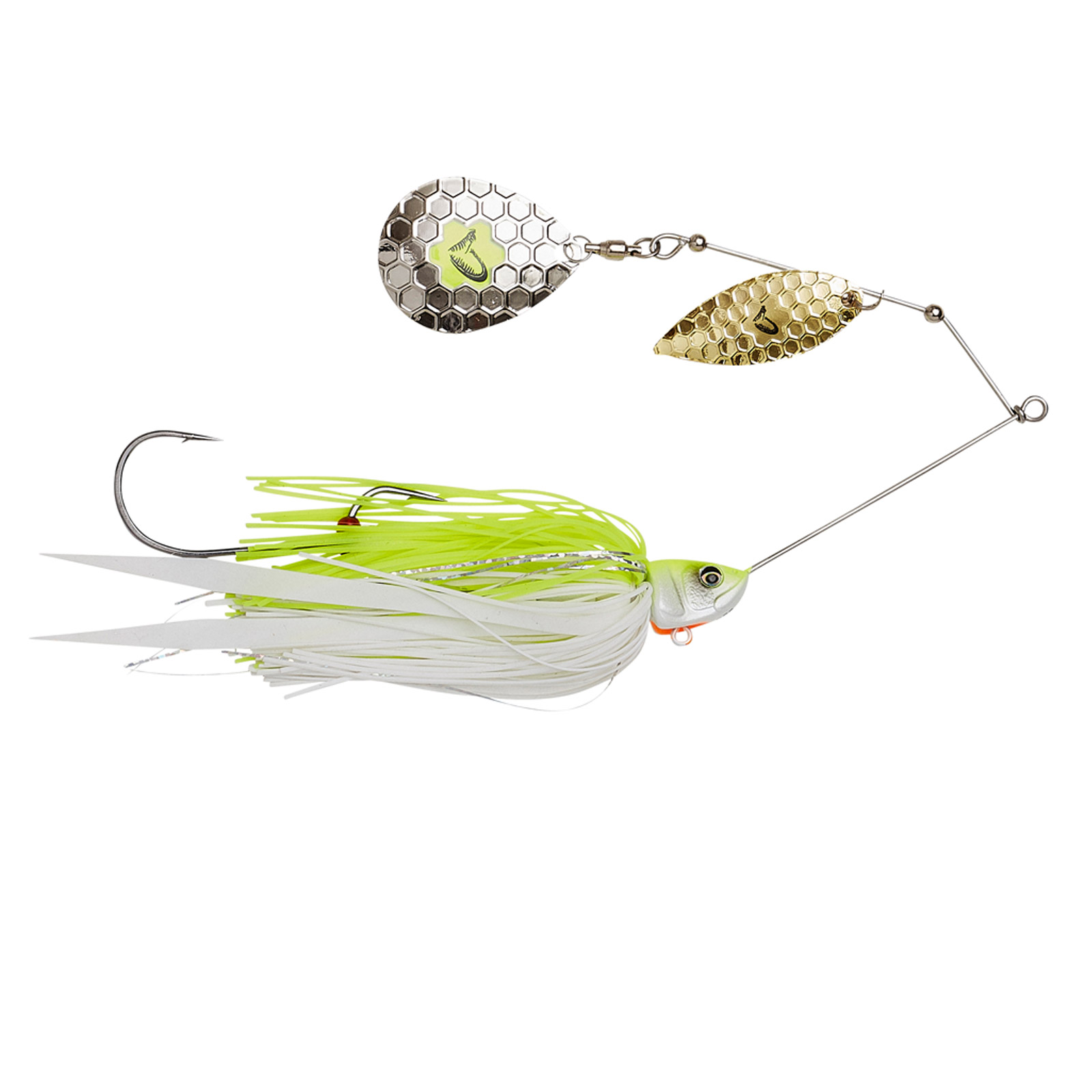 Savage Gear DA Bush Spinnerbait Yellow White Silver