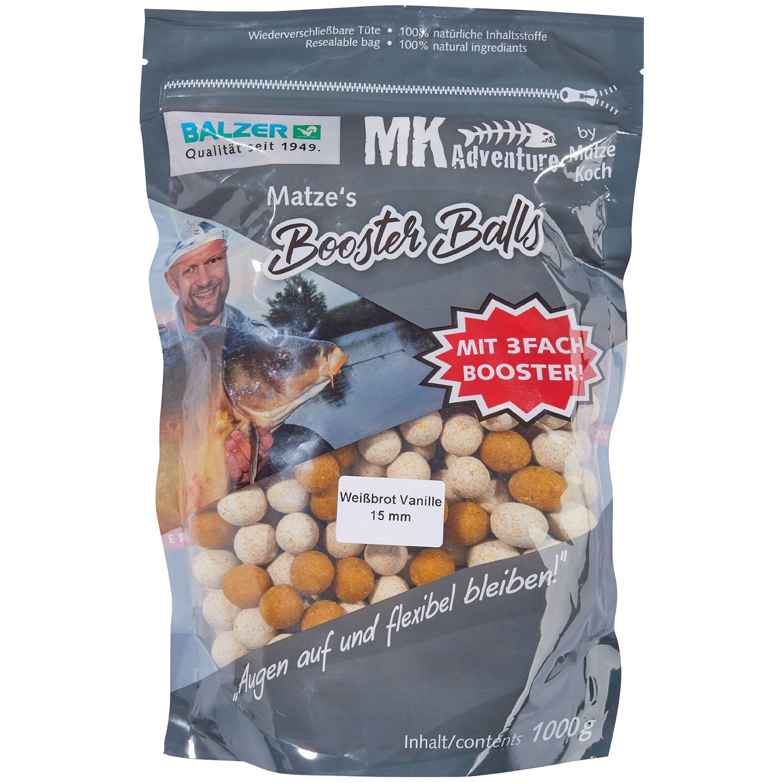 Balzer Matze Koch Booster Balls Boilies – Sepcial Edition Weißbrot Vanille