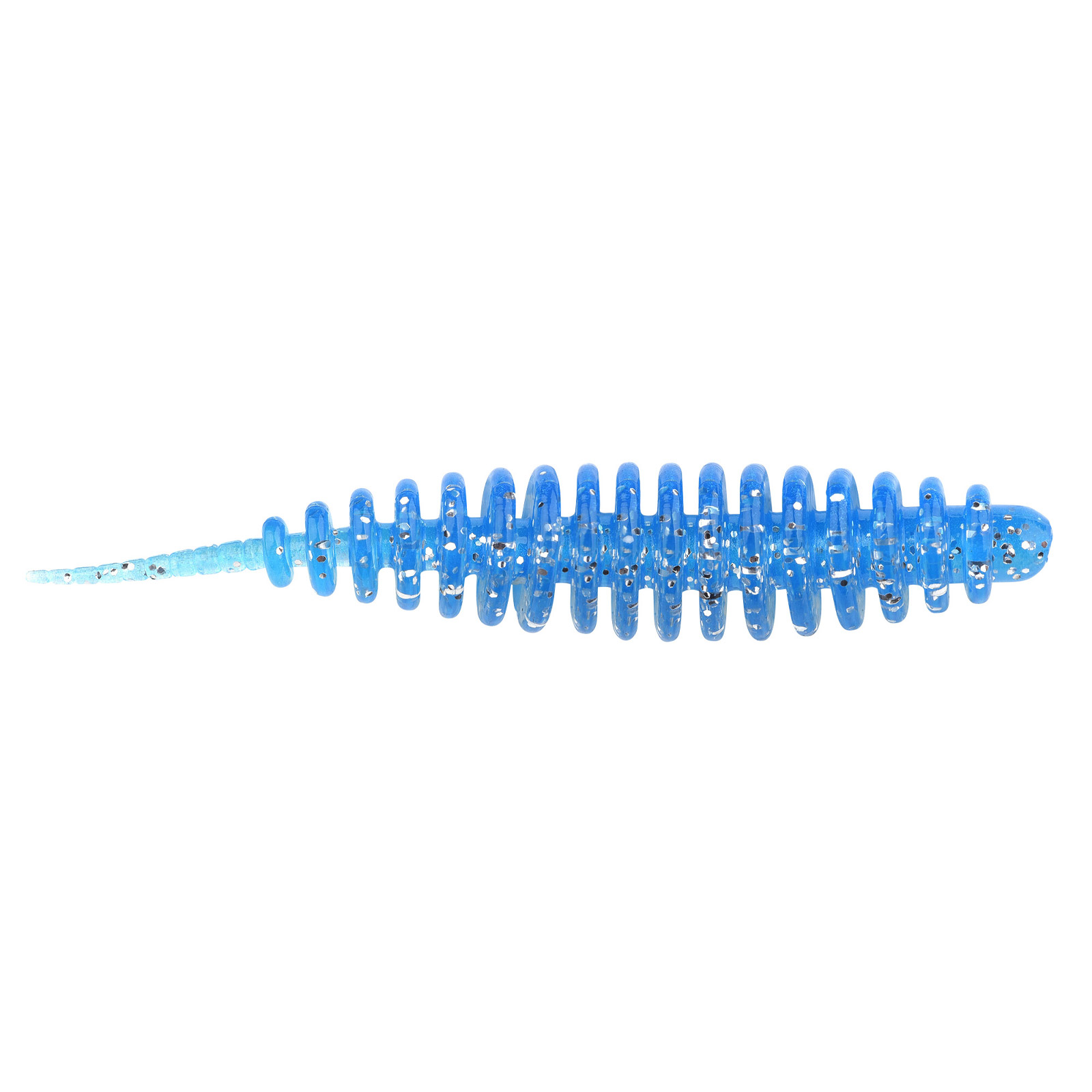 Spro Trout Master Master Worm 6,5cm 8 Pcs. Blue Glitter Gummiköder