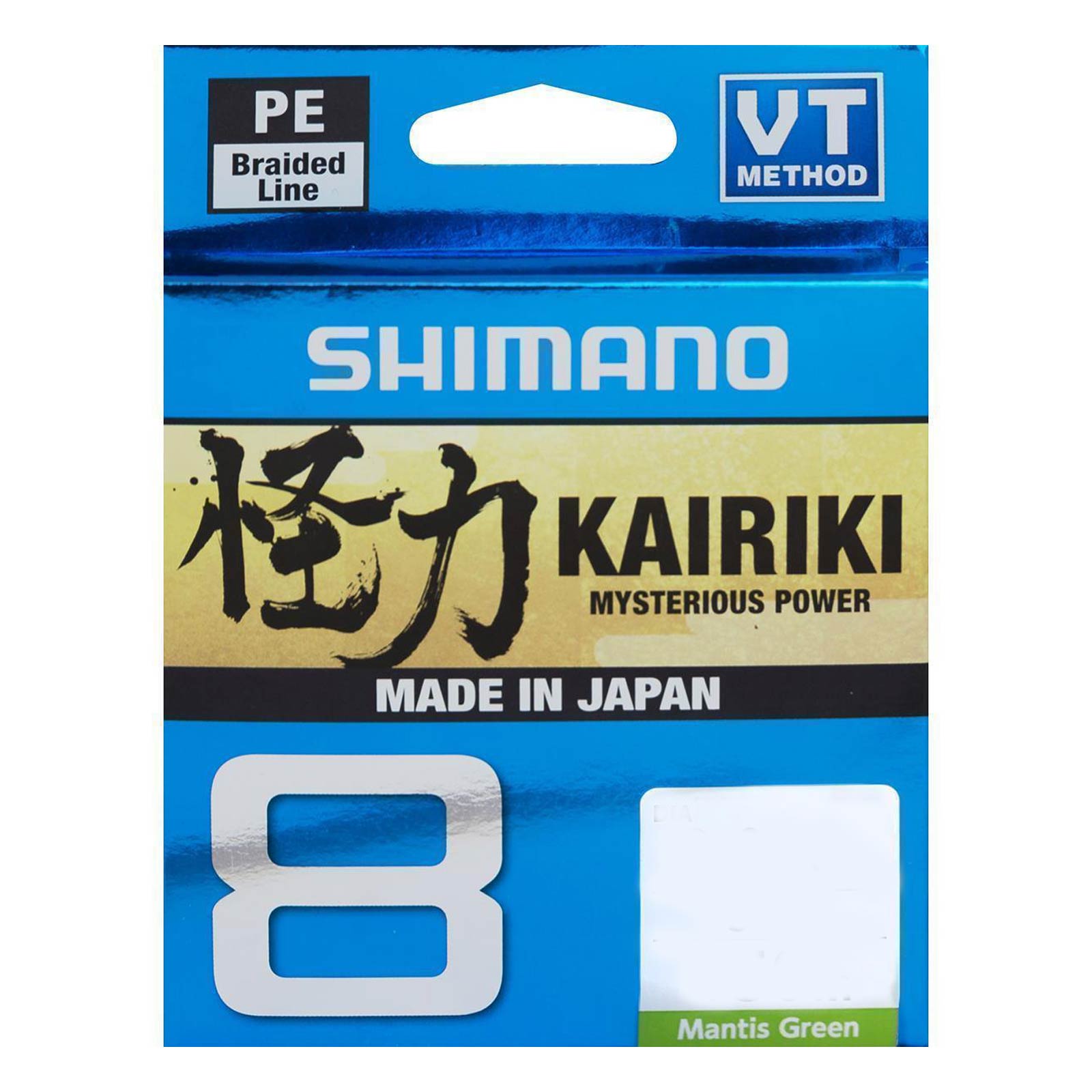 Shimano Kairiki 8 Mantis Green geflochtene Angelschnur