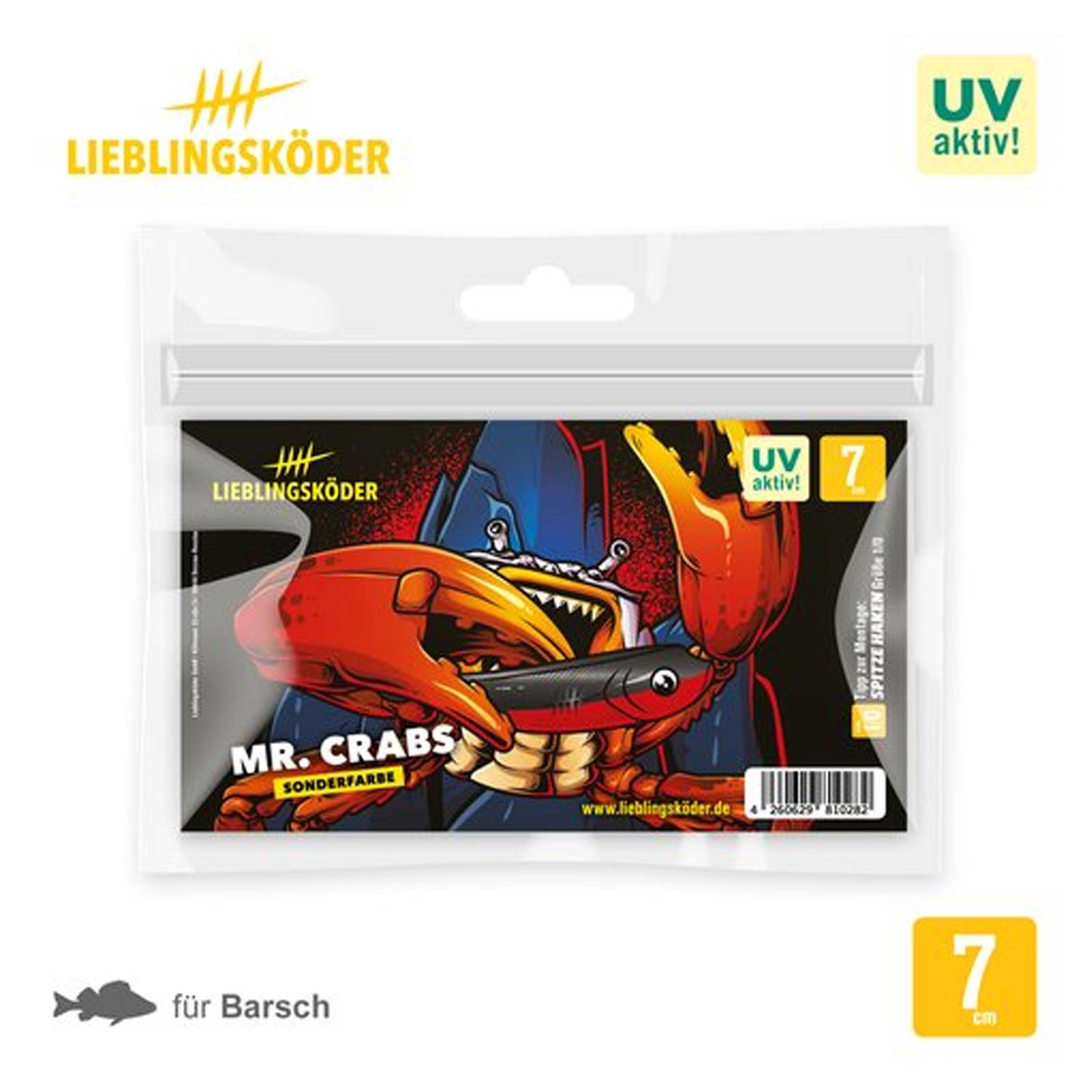 Lieblingsköder 7,0cm Mr. Crabs Gummifisch pack