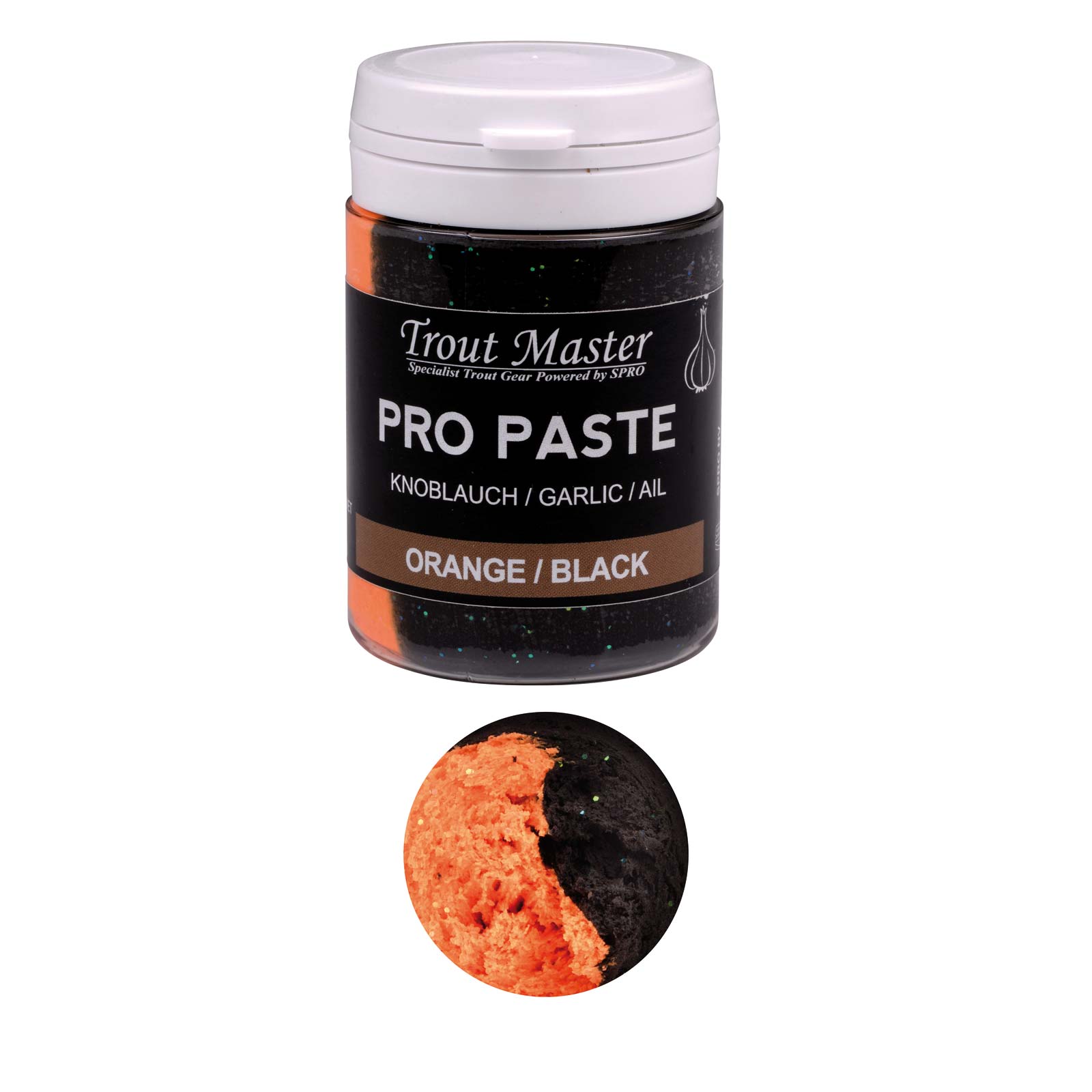 Spro Trout Master Pro Paste Forellenteig Orange / Black  