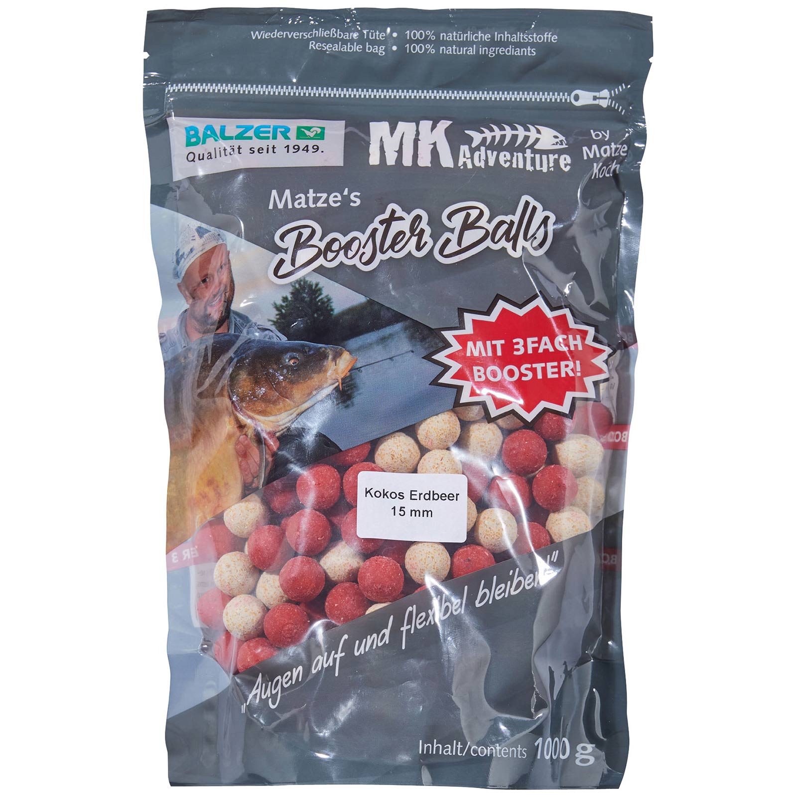 Balzer Matze Koch Booster Balls Boilies – Sepcial Edition Kokos Erdbeer