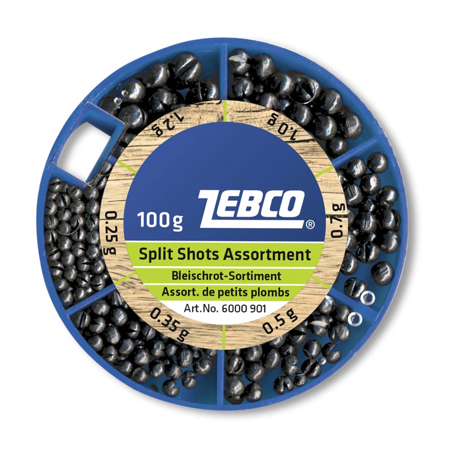 Zebco Bleischrot-Sortiment 100g, fein