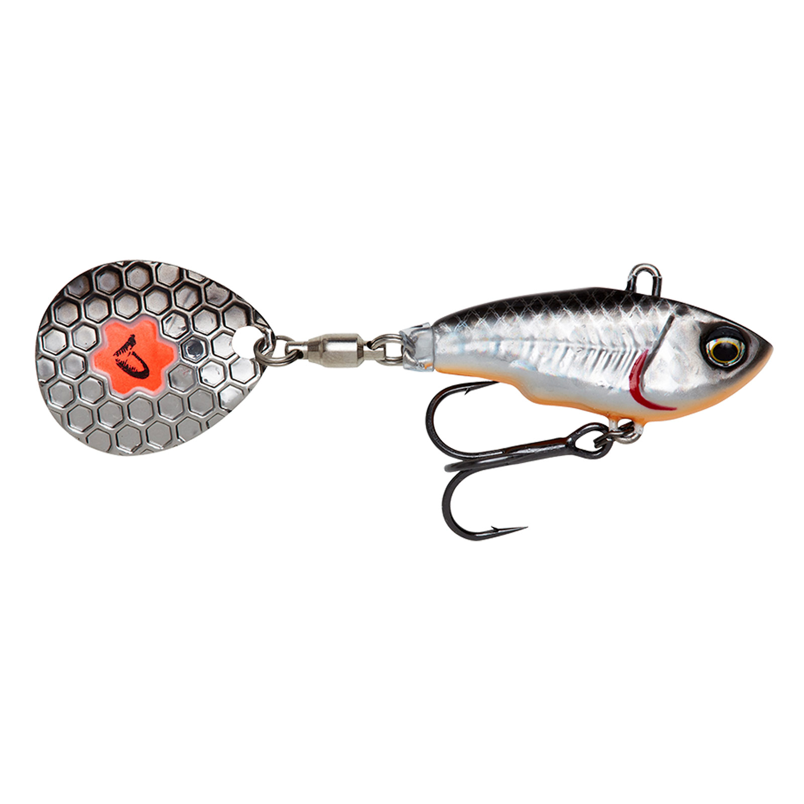 Savage Gear Fat Tail Spin Sinking Dirty Silver Jig Spinner