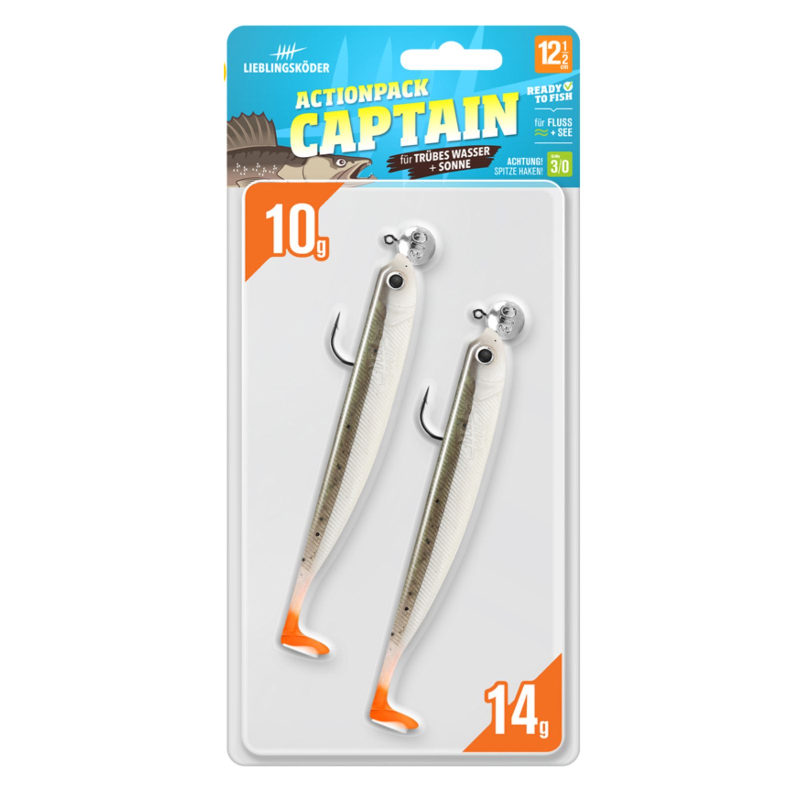 Lieblingsköder Aktionpack montiert Captain 12,5cm