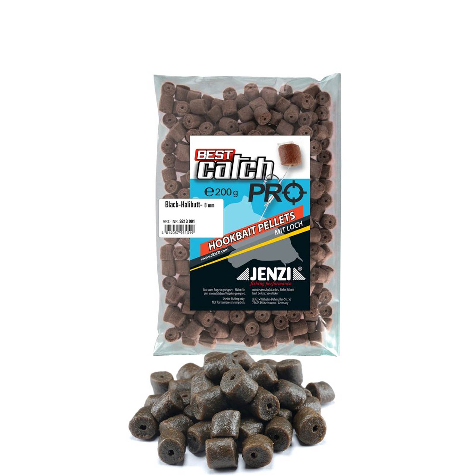 Jenzi Hookbait Pellets mit Loch - Feederköder 200g Hookbait