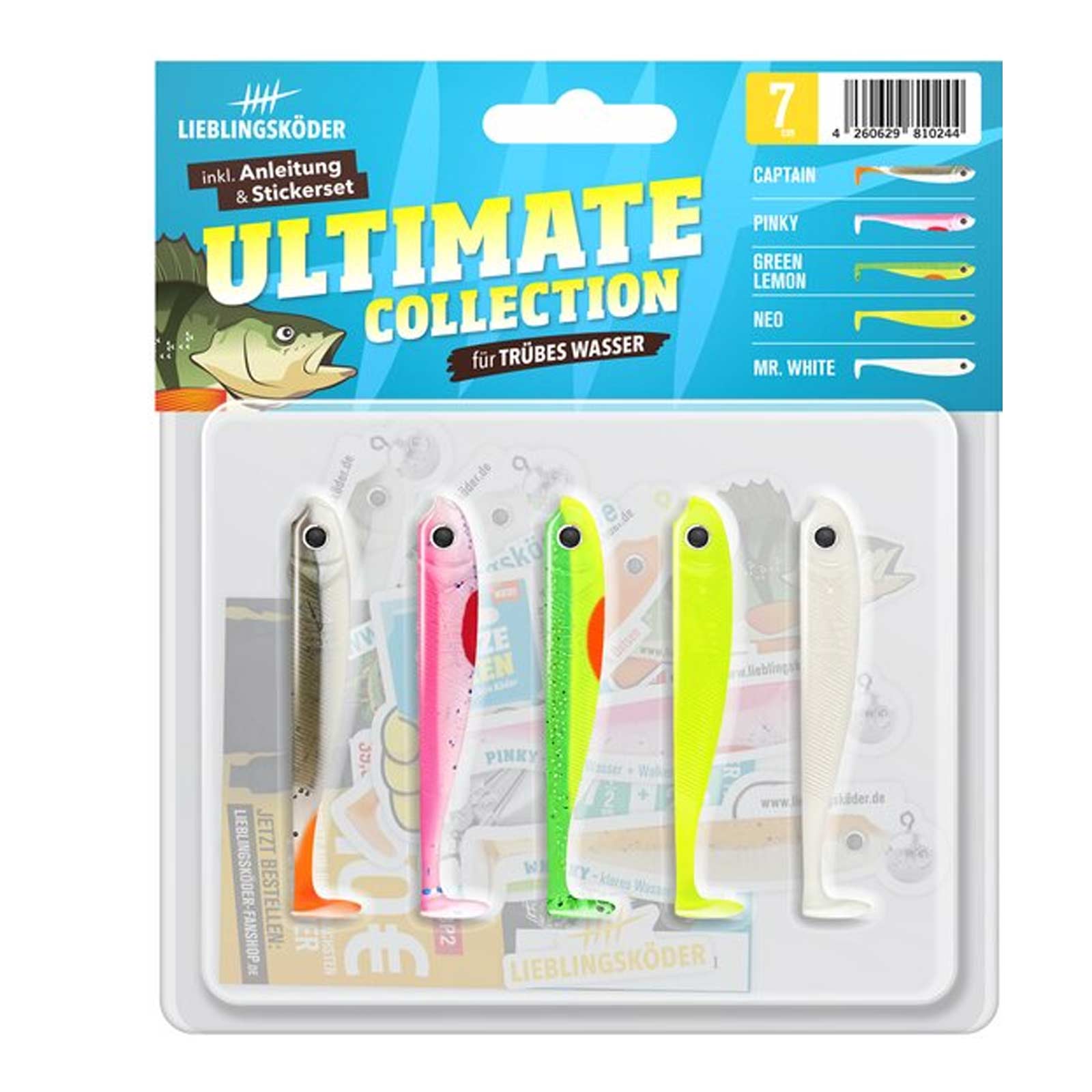 Lieblingsköder Ultimate Collection 7,0cm trübes Wasser Gummifisch pack