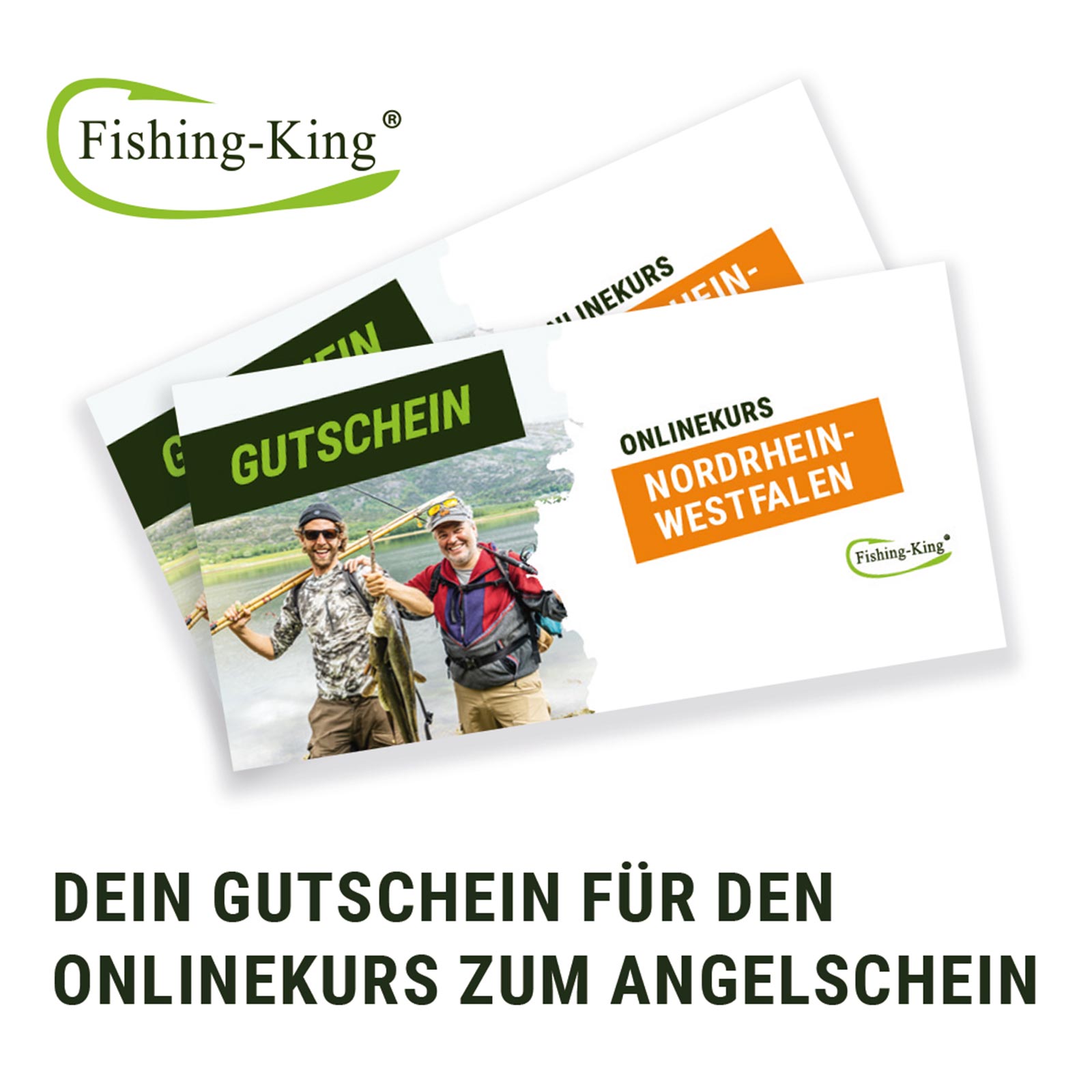 Fishing King Gutschein Onlinekurs zum Angelschein Nordrhein-Westfalen