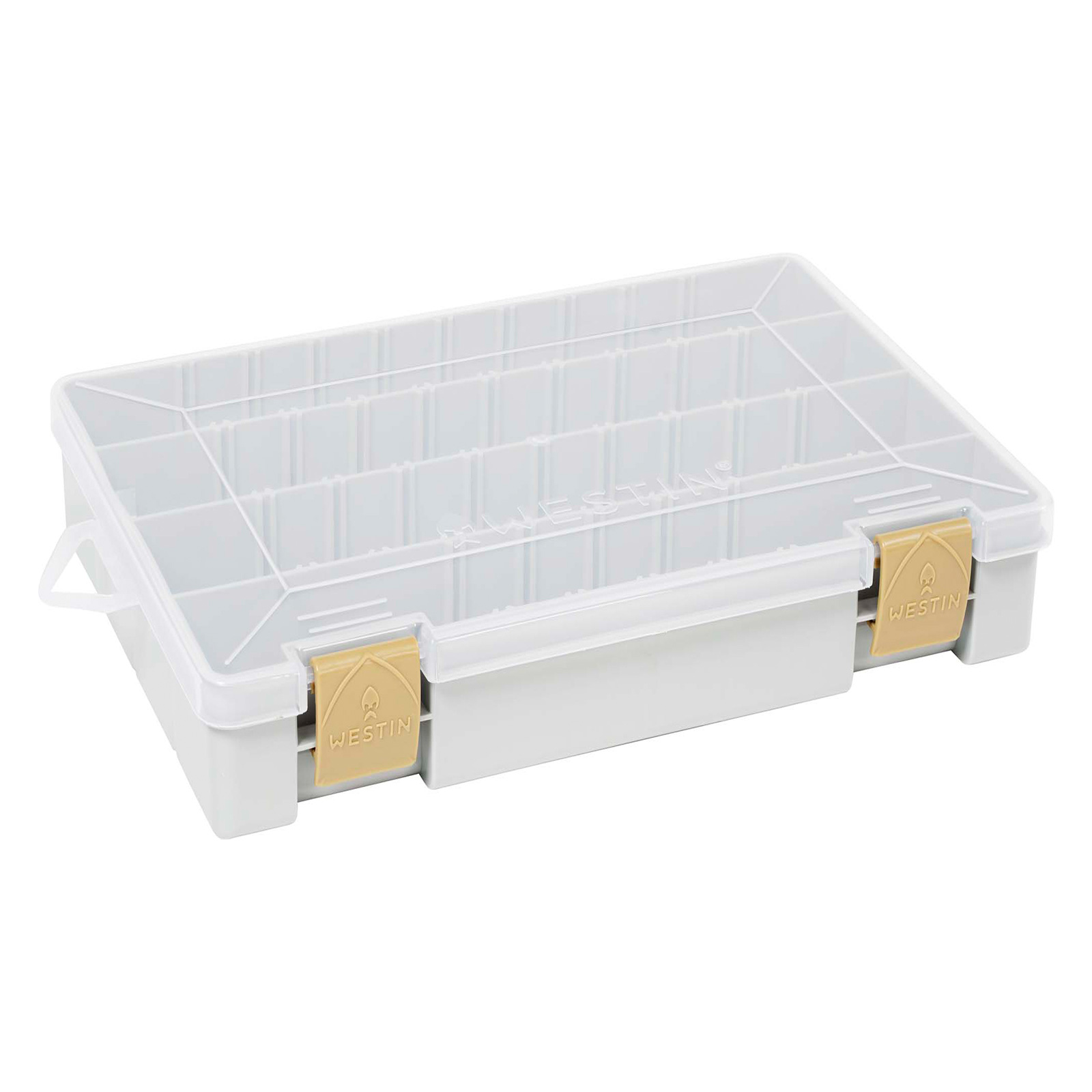 Westin W3 Tackle Box 27,5x18,5x4,5cm Grey/Clear Angelbox