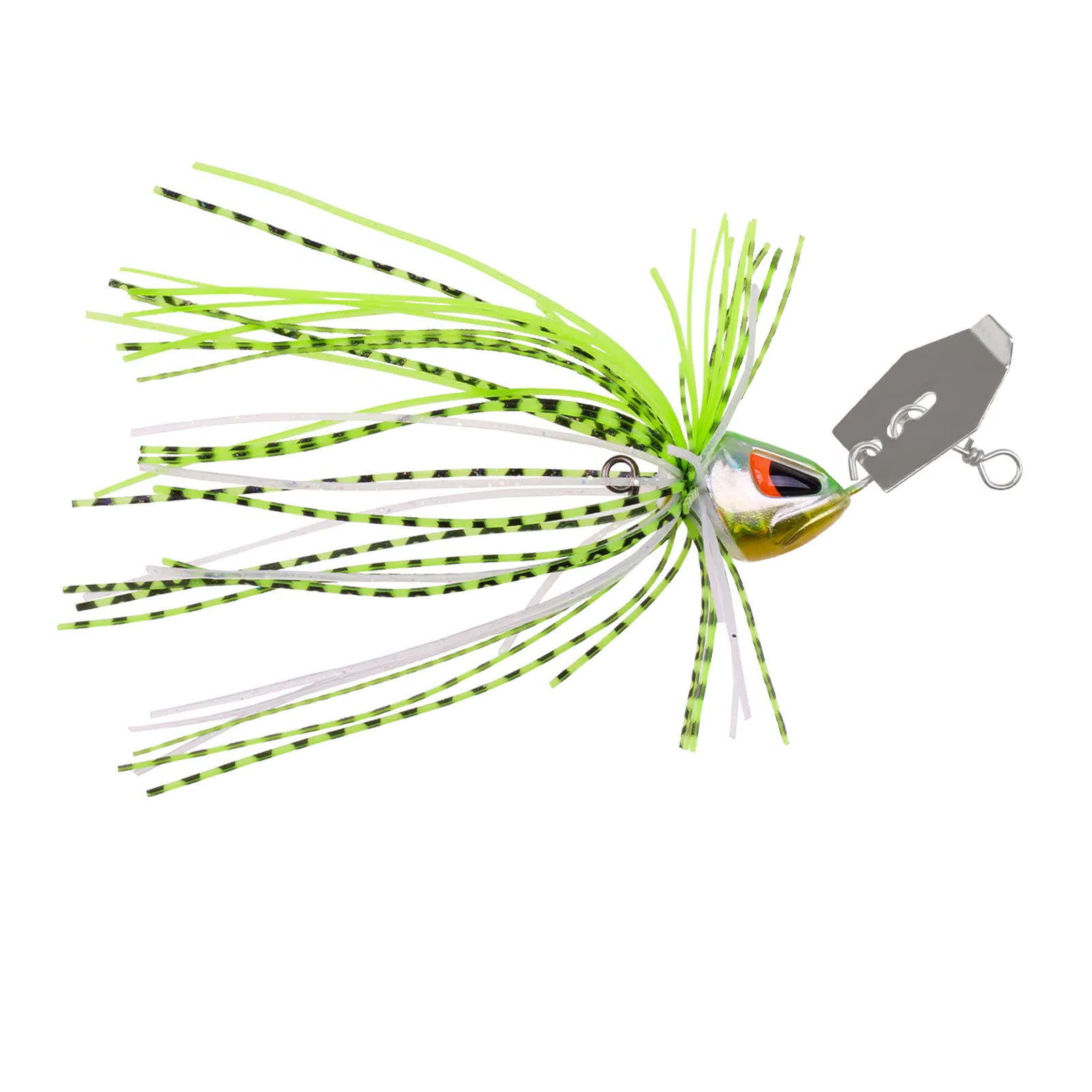 Zeck Barsch Alarm Chatter-Rushka Chartreuse Party Chatterbait bleifrei