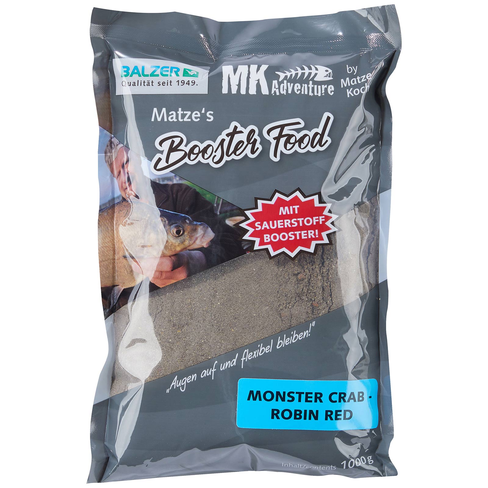 Balzer Matze Koch Booster Food Grundfutter Monster Crab Robin Red