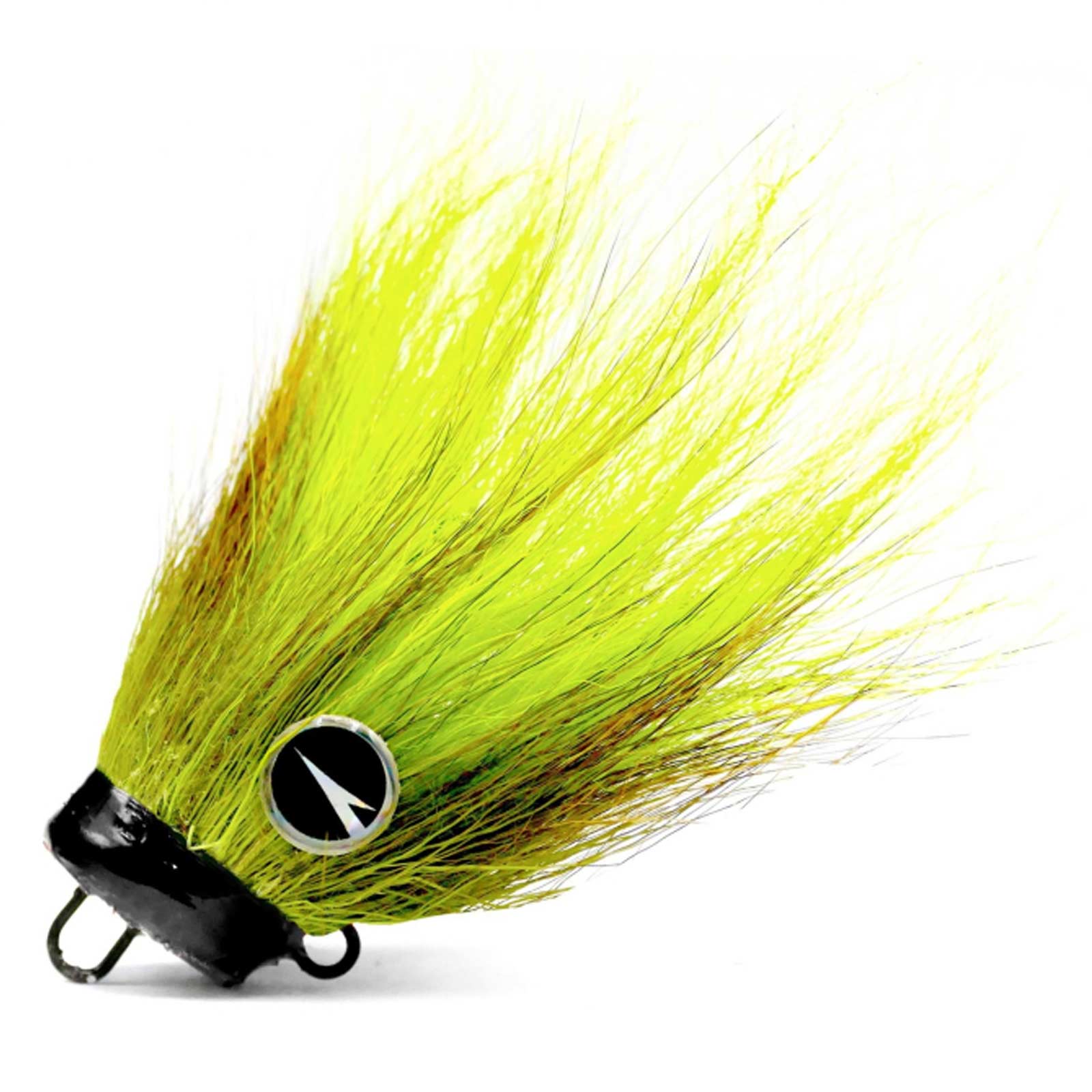 VMC Mustache Rig Screw-In Jigkopf Chartreuse bleifrei