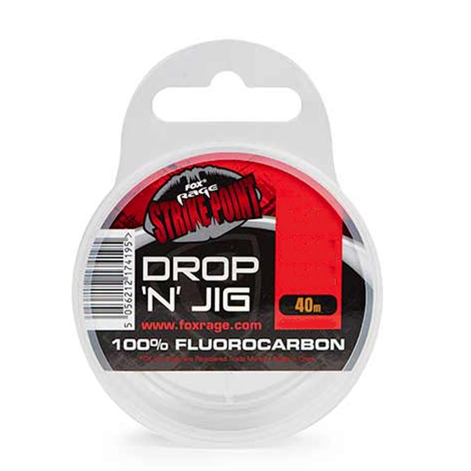 Fox Strike Point Drop N Jig Fluro Fluorocarbon-Schnur