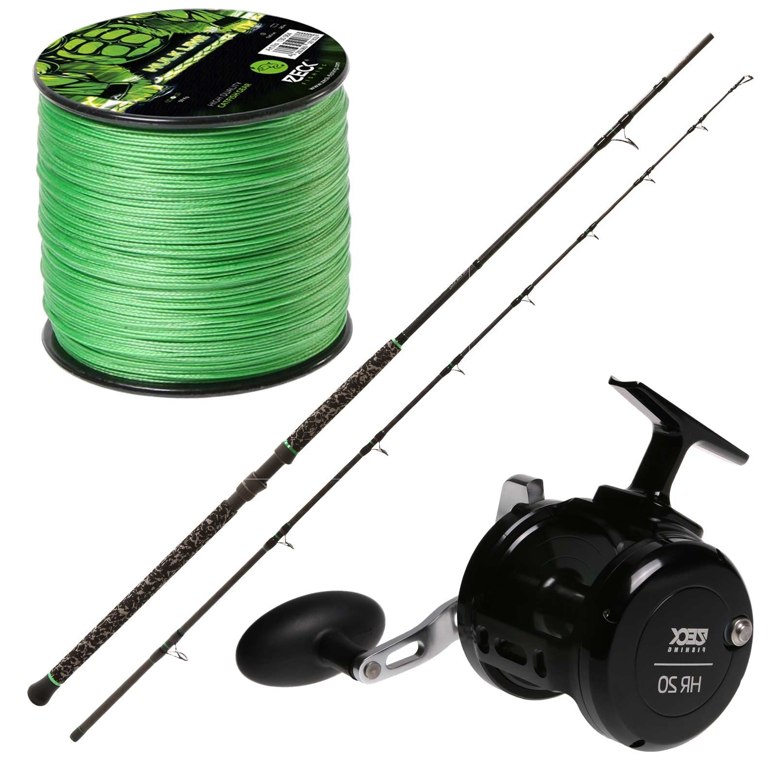 Zeck Wels Combo Pro Cat Short Soft-HR20-Hulk Line Waller Angelset 3