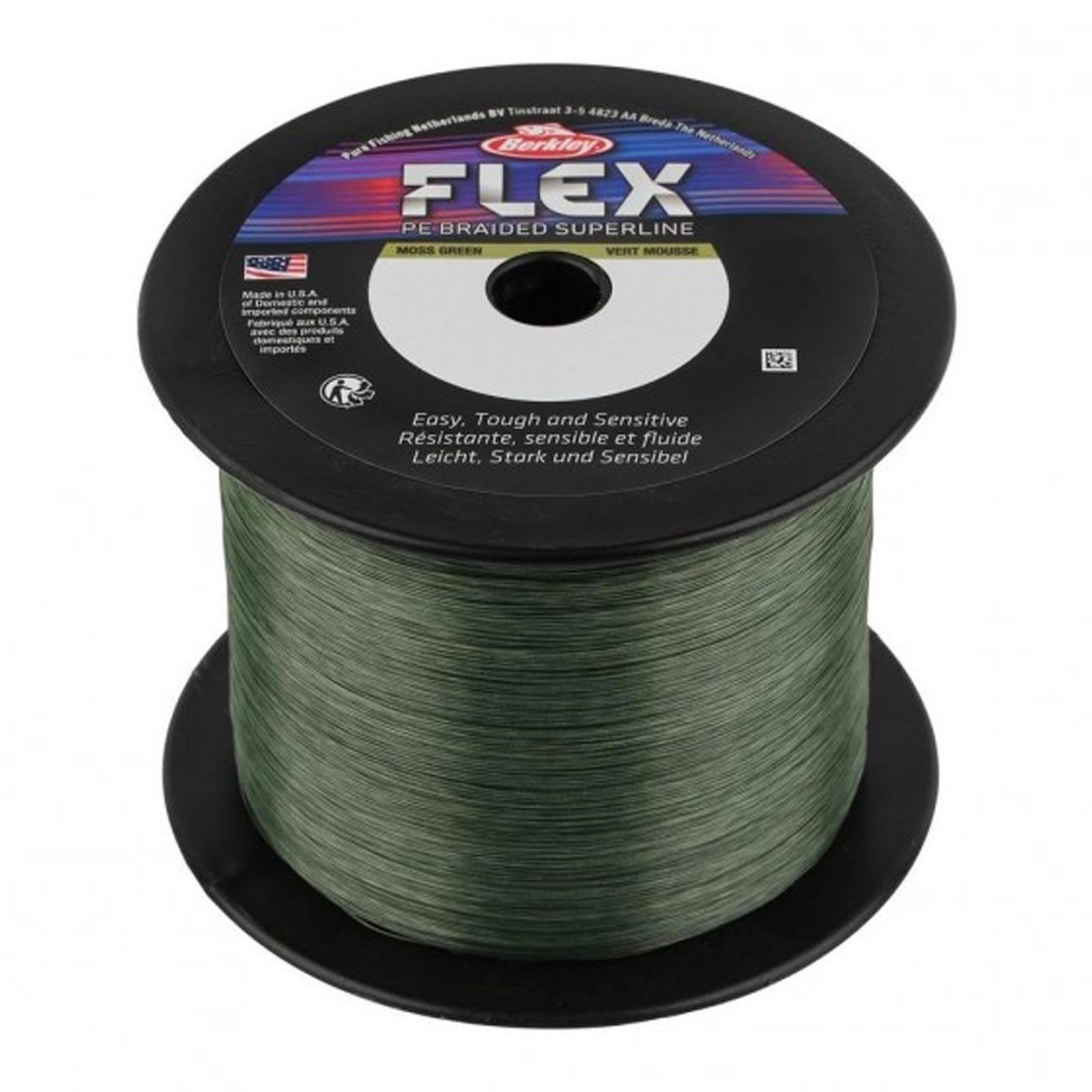 Berkley Flex Braid moss green Geflochtene Angelschnur Wunschlänge