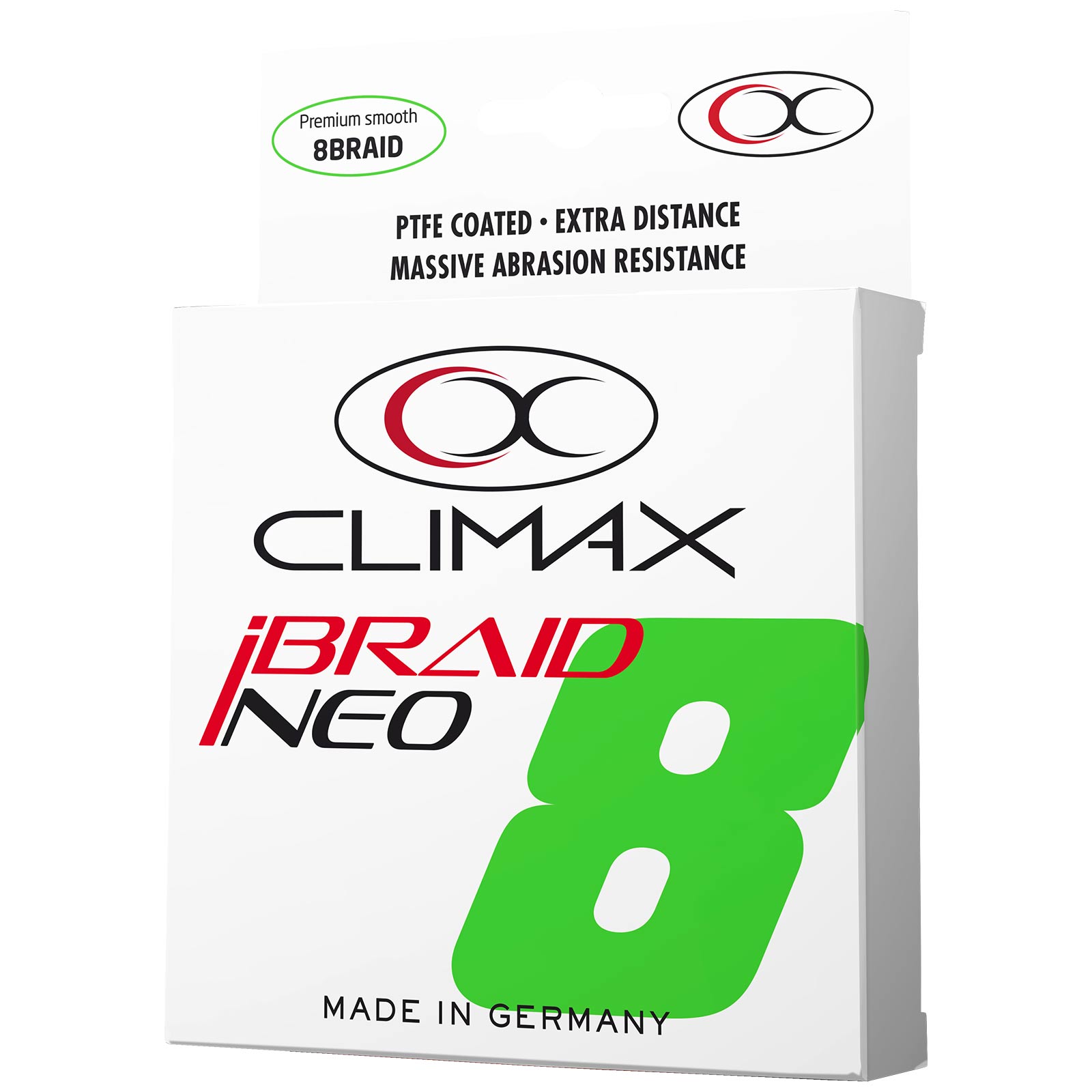 Climax iBraid NEO fluo-chartreuse Geflochtene Angelschnur Detail 1