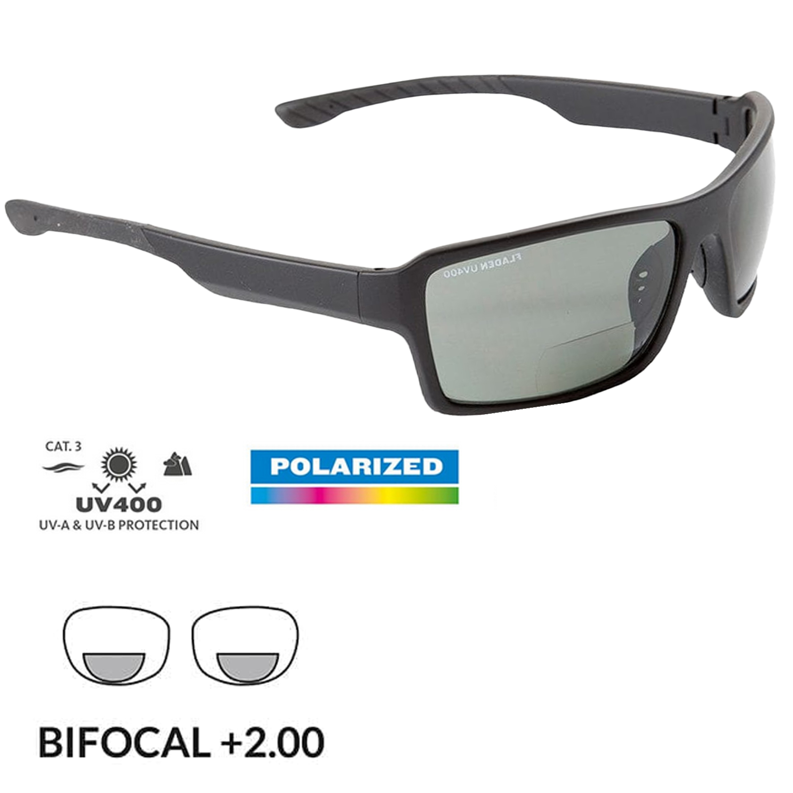 Fladen Deluxe 2in1 Fishing Bifocal Polarisationsbrille