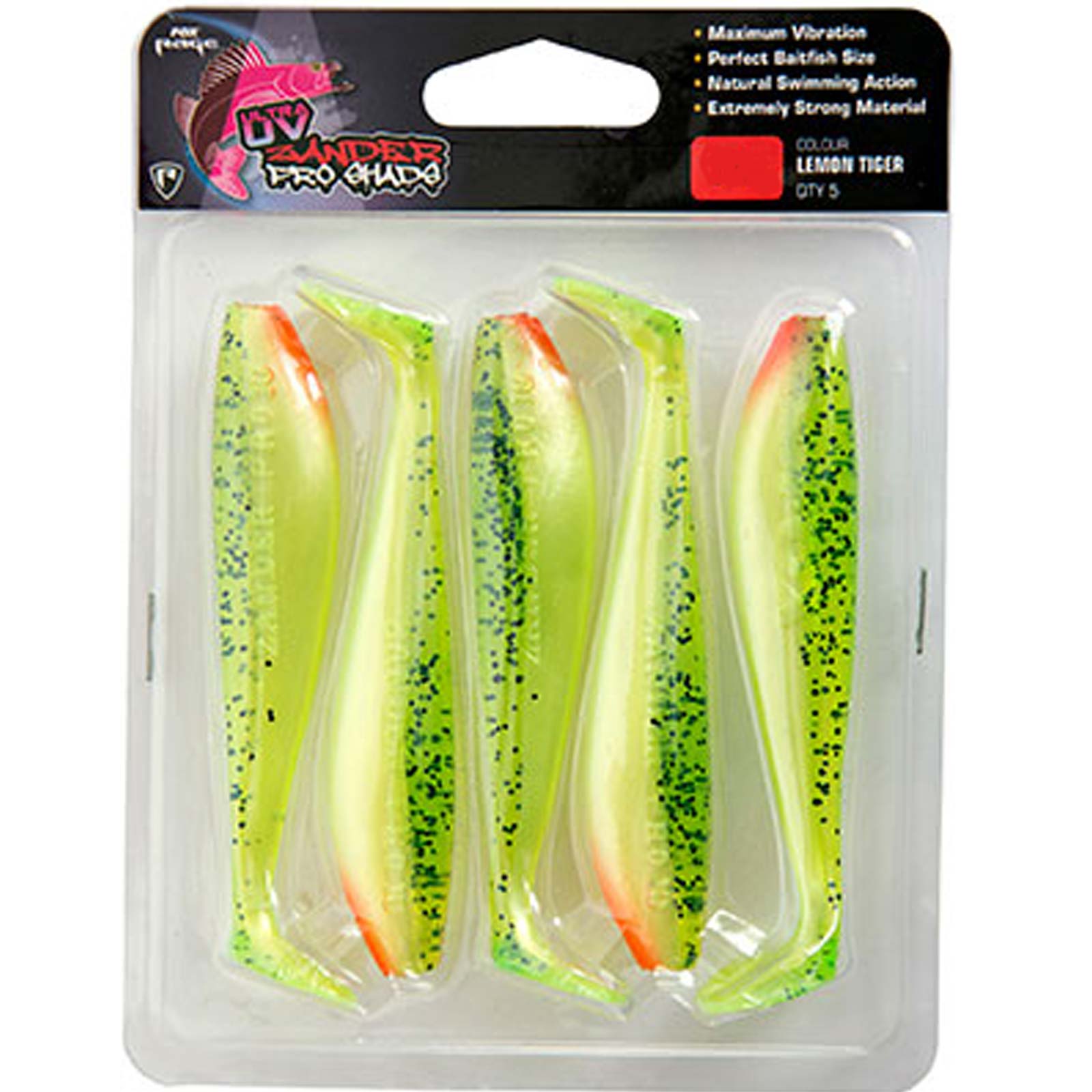 Fox Rage Zander Pro Shad Single Colour Pack Gummifisch Lemontiger