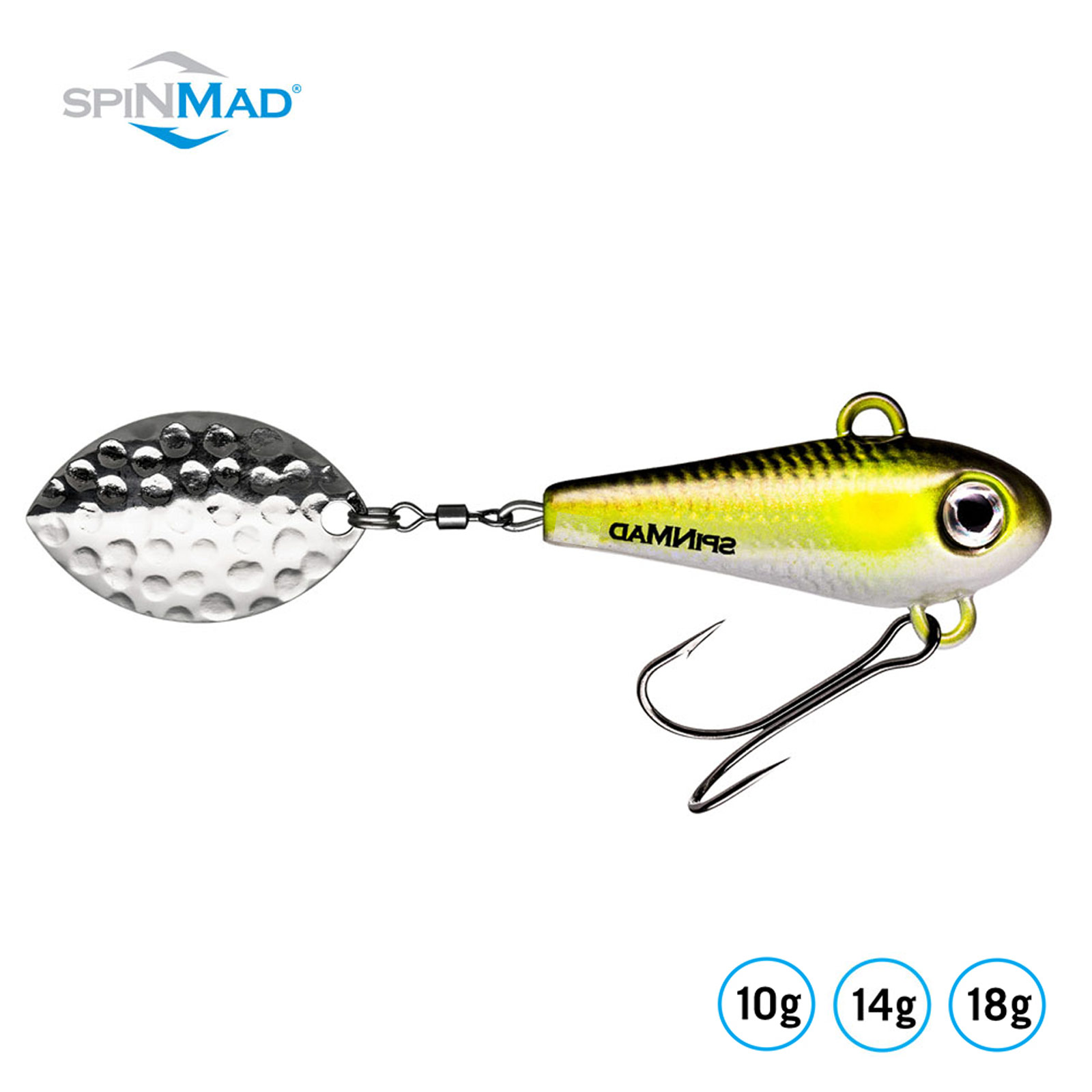 SpinMad Originals Ayu 10+14+18g Jig Spinner