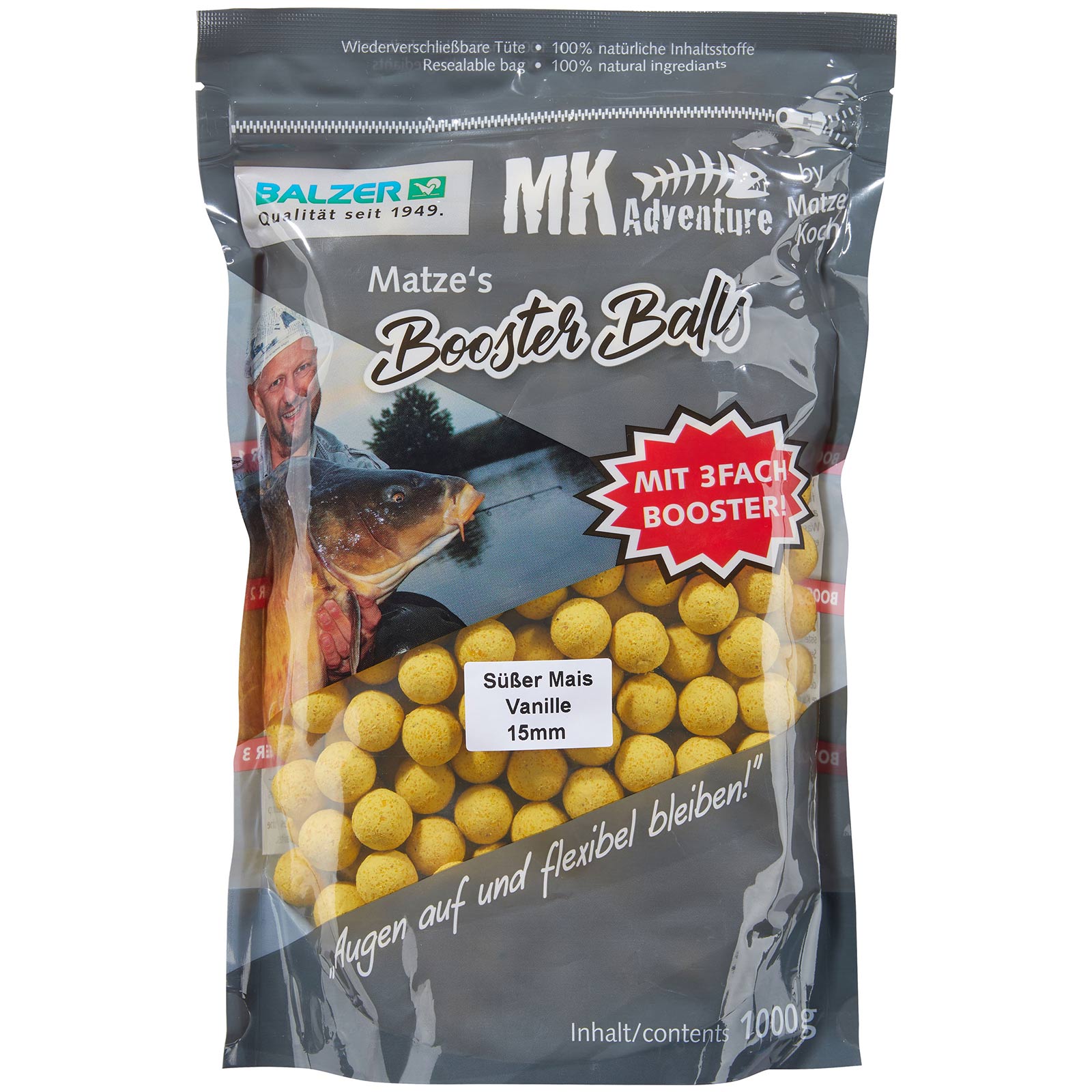 Balzer Matze Koch Booster Balls Boilies Suesser Mais