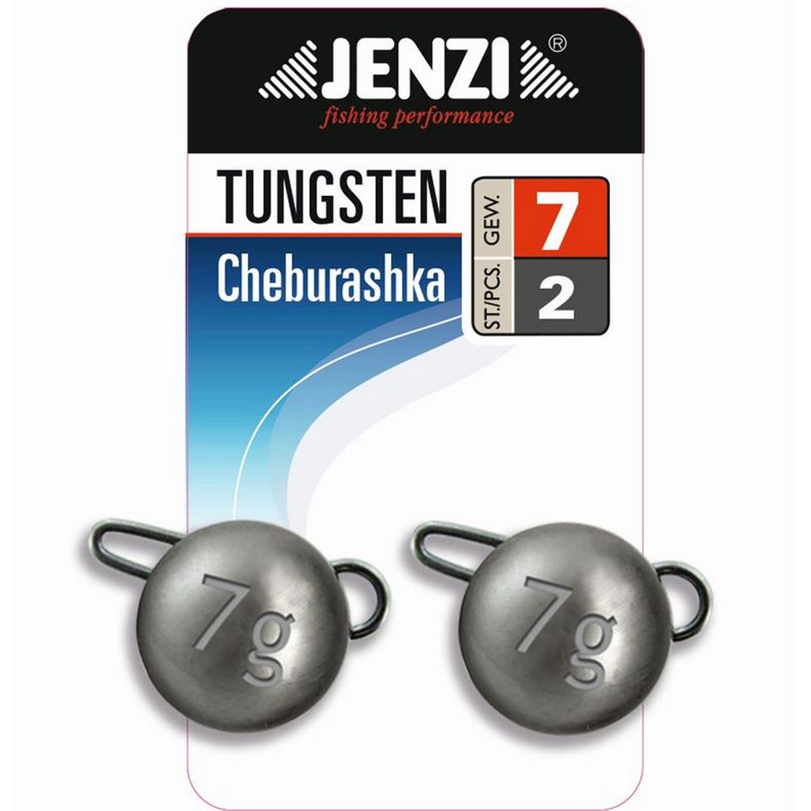 Jenzi Tungsten Cheburashka Grau 2 St 7g Bleikopf-System