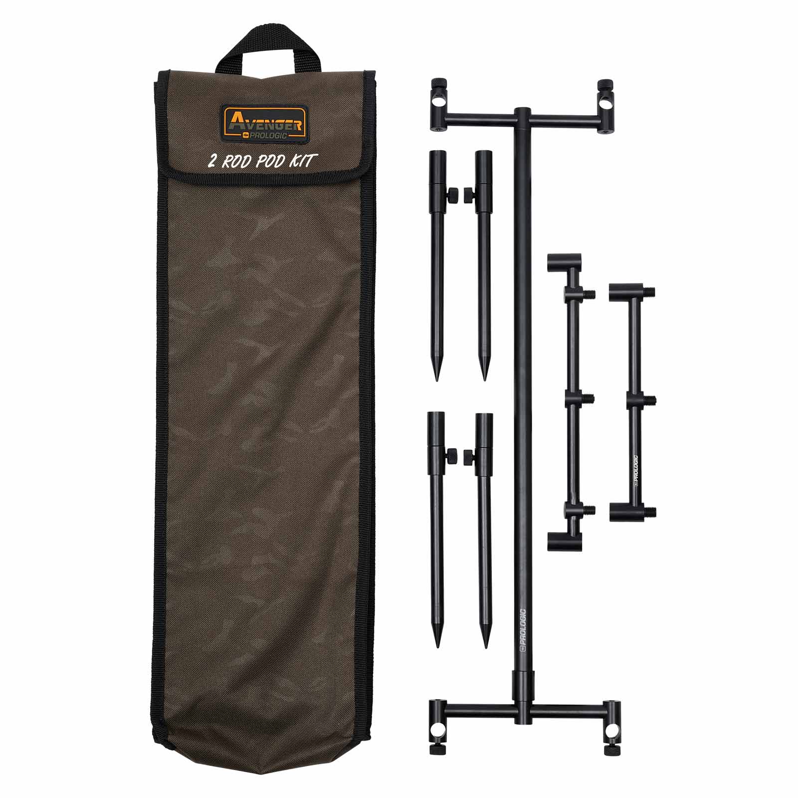 Prologic Avenger Rod Pod Kits & Carrycase 2 Rod