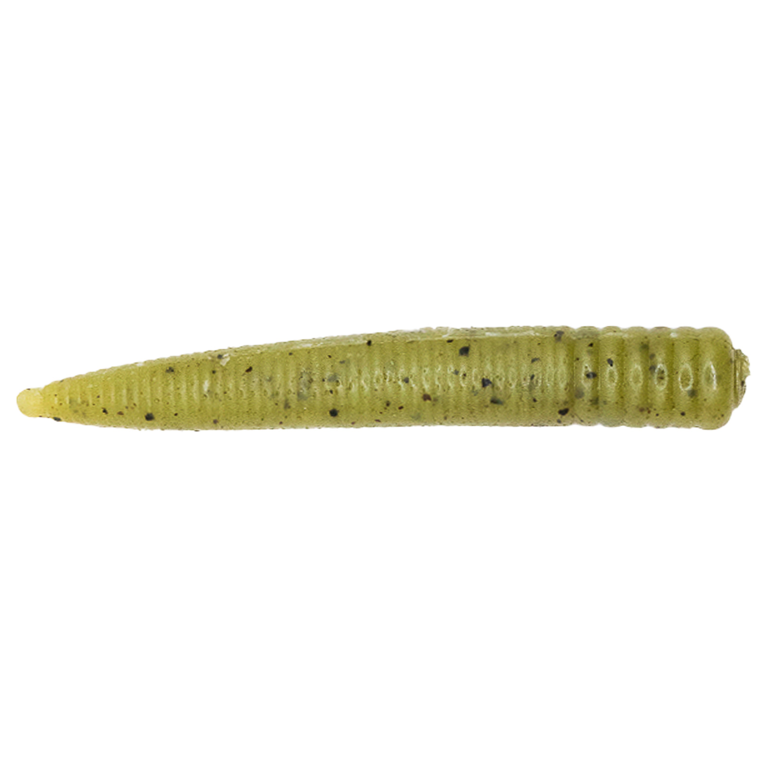 Capt`n Greenfin Ned Worm 7.5cm Olive Protein Gummiköder Detail