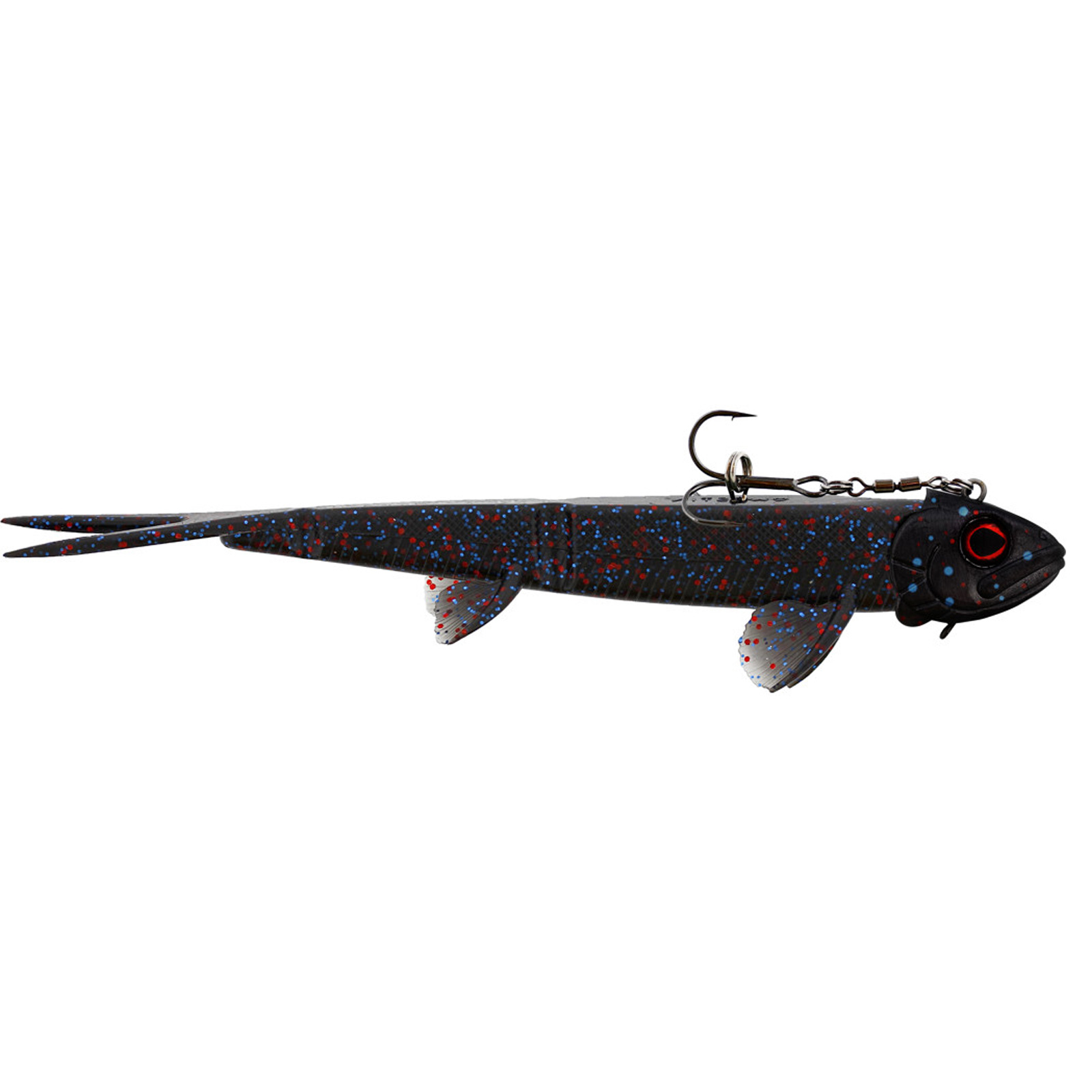 Westin Twinteez Pelagic V-Tail R'N'R Black Mamba Vertikal-Gummifisch