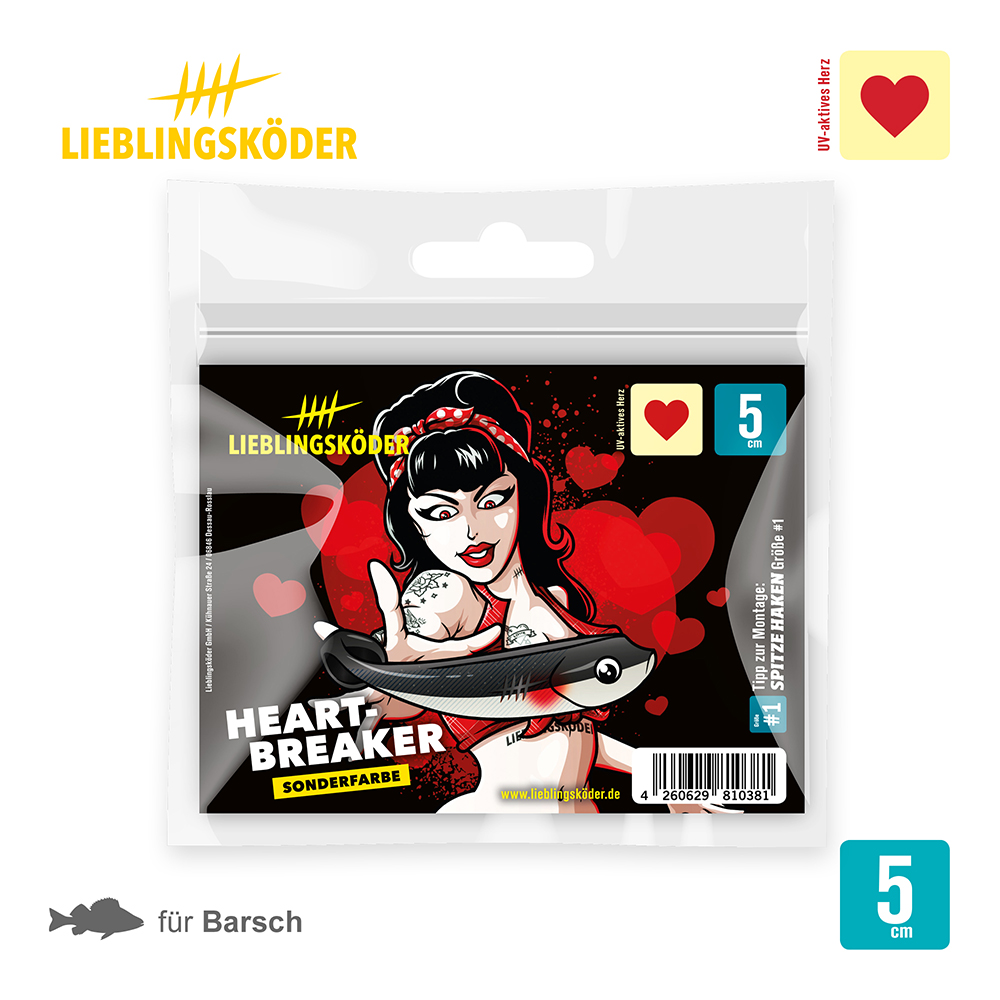 Lieblingsköder 5cm Heartbreaker Gummifisch Verpackung