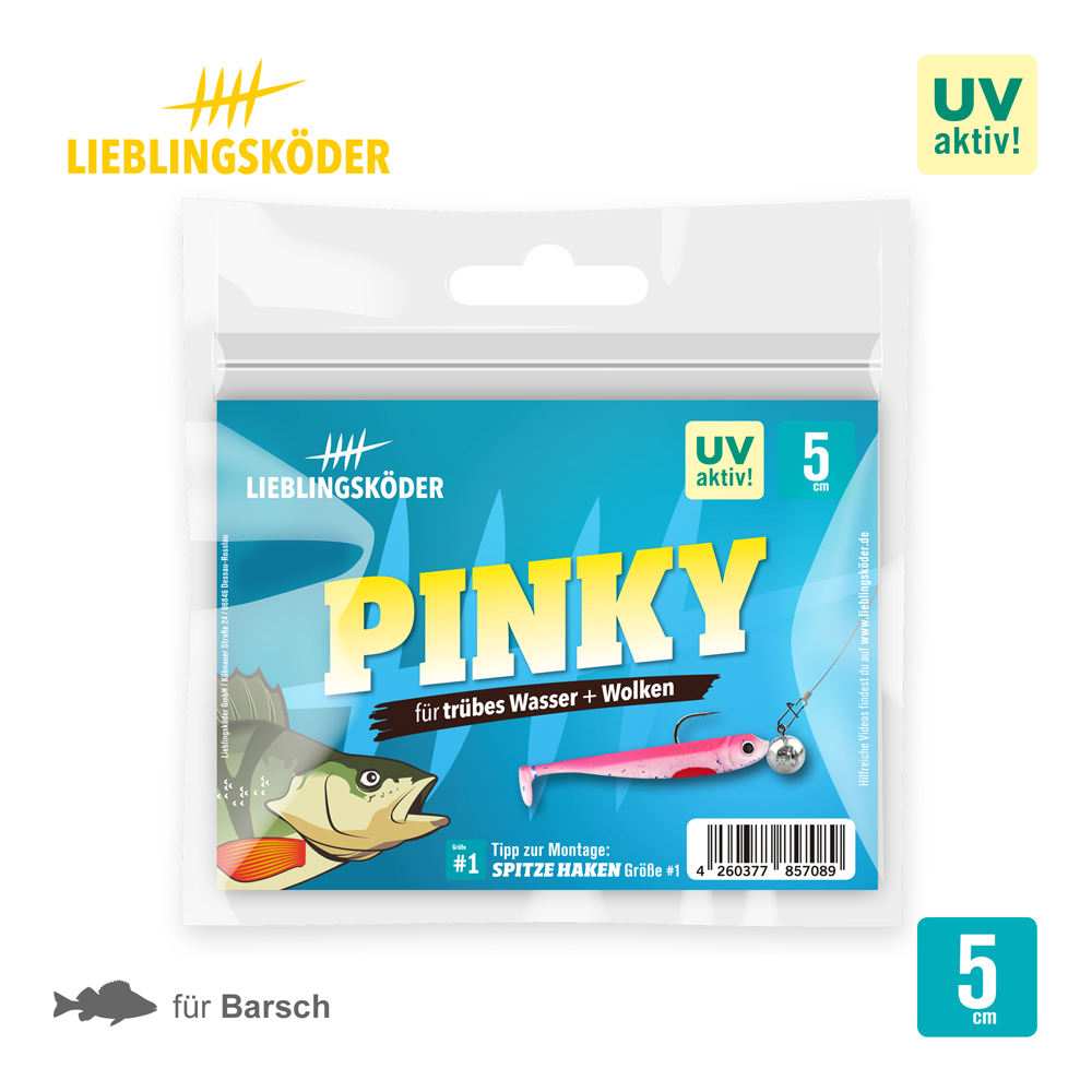 Lieblingsköder 5cm Pinky Gummifisch Verpackung