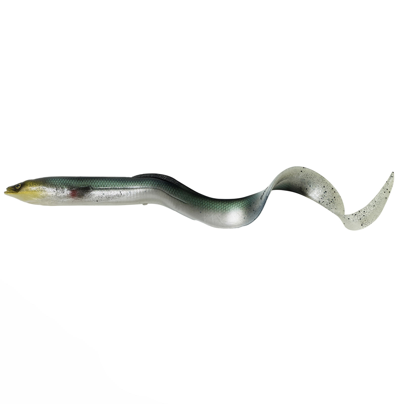 Savage Gear 3D Real Eel Green Silver Bulk Gummiköder